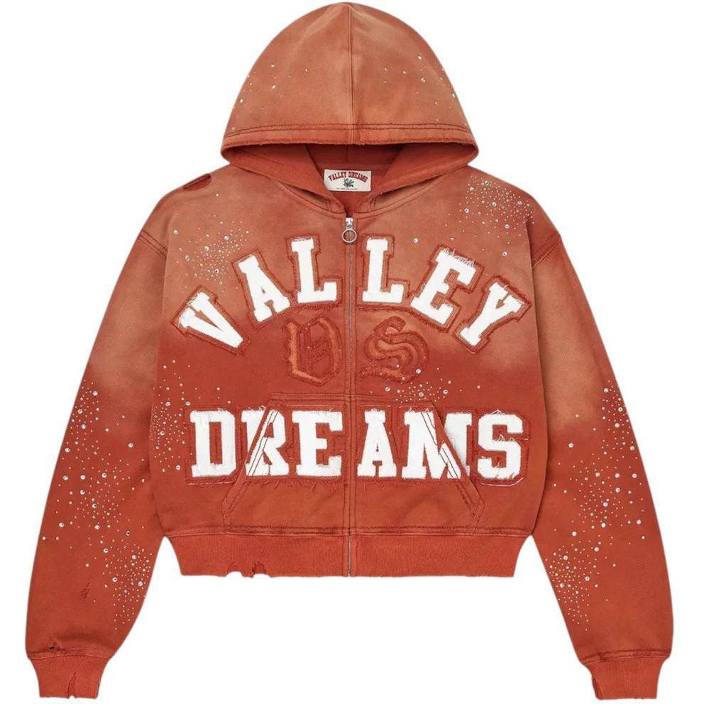 Vale Forever Classico Zip Up Hoodie Orange