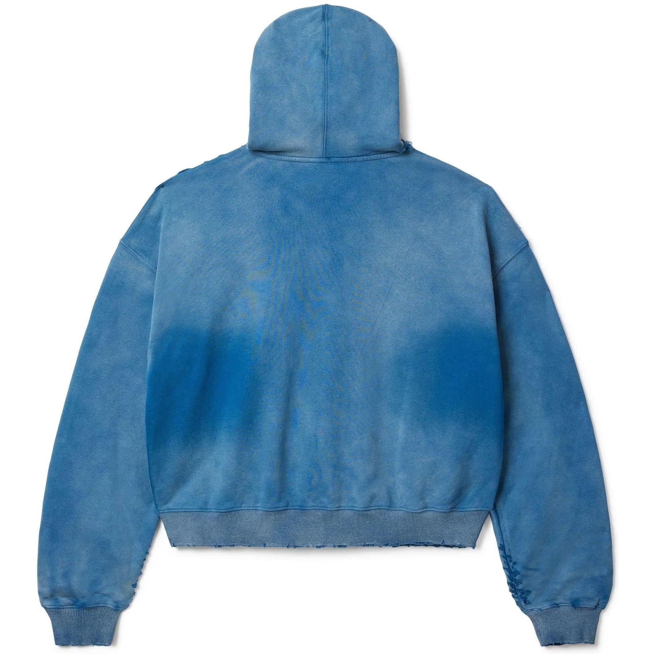 Vale Forever Destroyer Zip Up Hoodie Ocean Blue