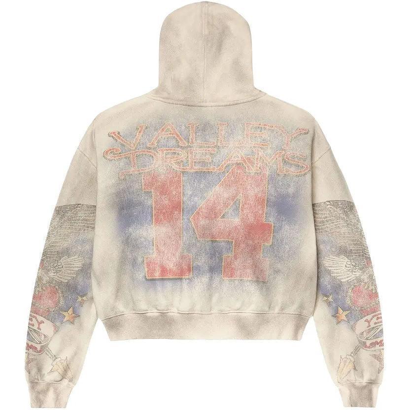 Vale Forever Nostalgia Zip Up Hoodie Cream