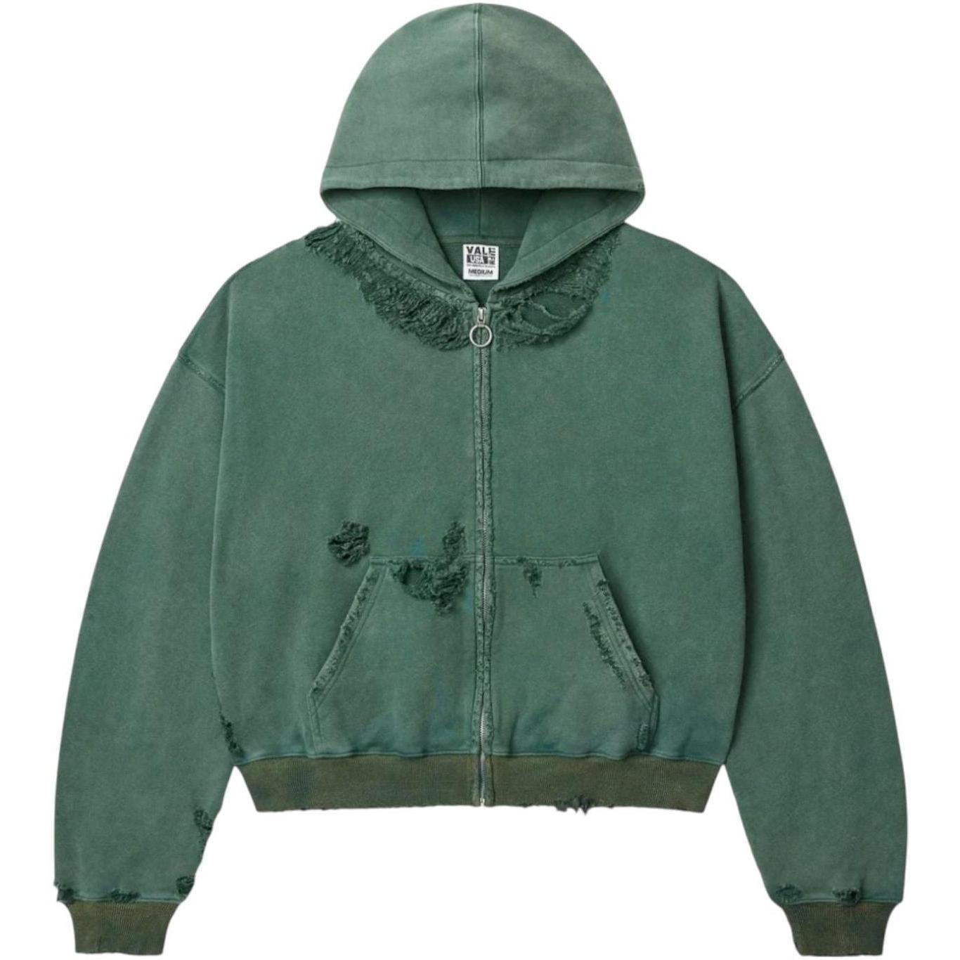 Vale Forever Pine Destroyer Zip Up Hoodie