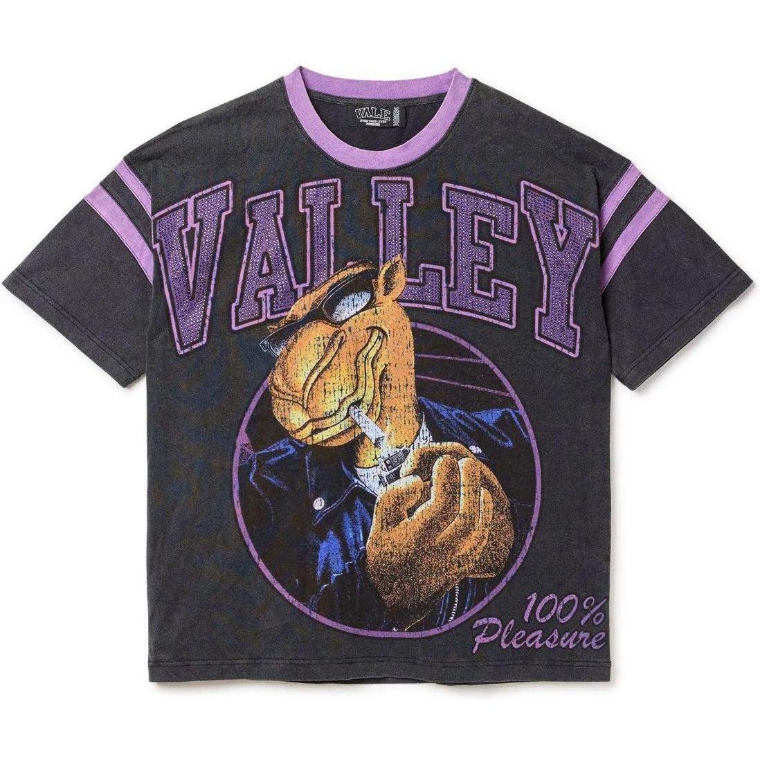 Vale Forever Purple Rays Bling T-Shirt Black