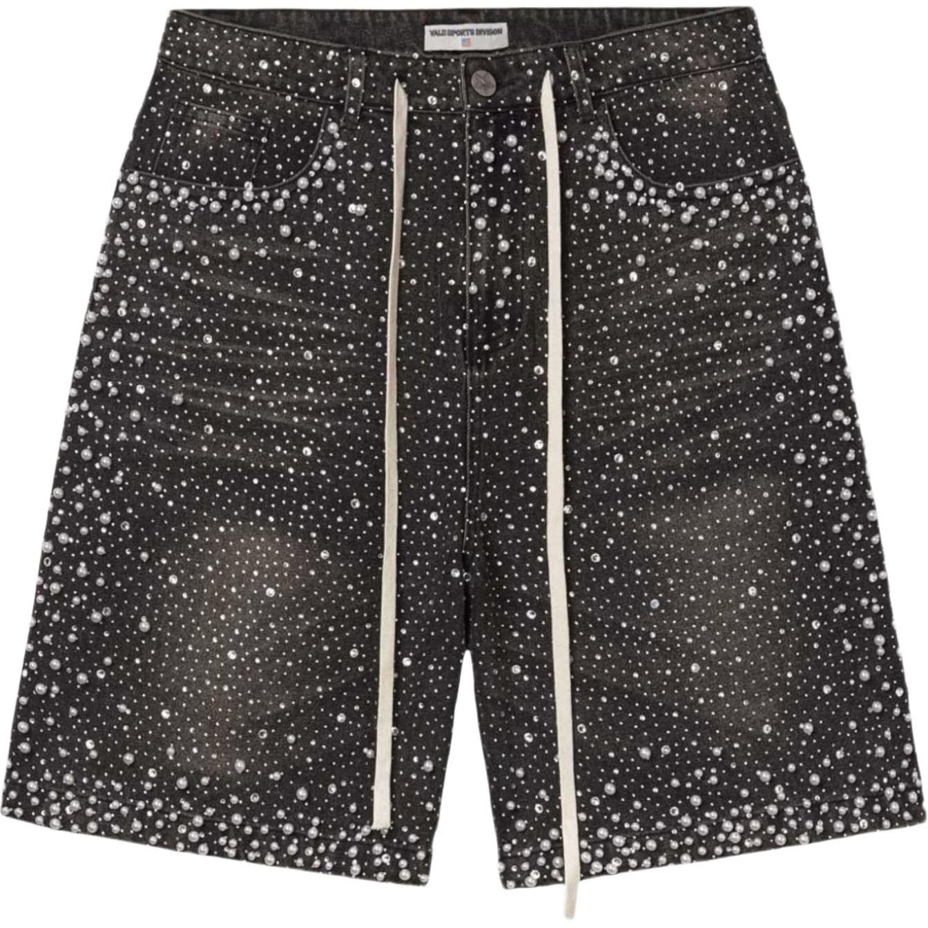 Vale Forever Rainstorm Mid Jorts Black