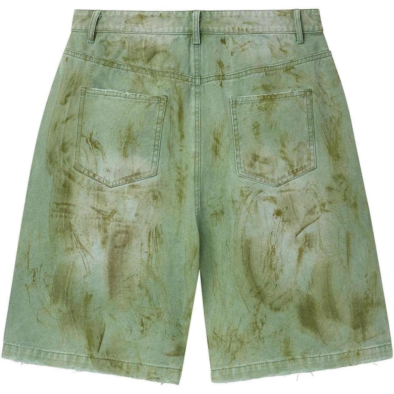 Vale Forever Skittle Jean Shorts Green