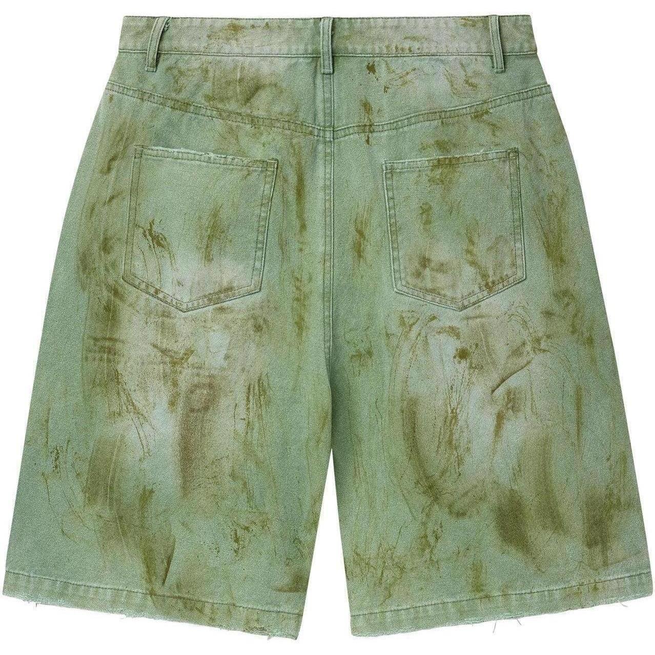 Vale Forever Skittle Jean Shorts Green