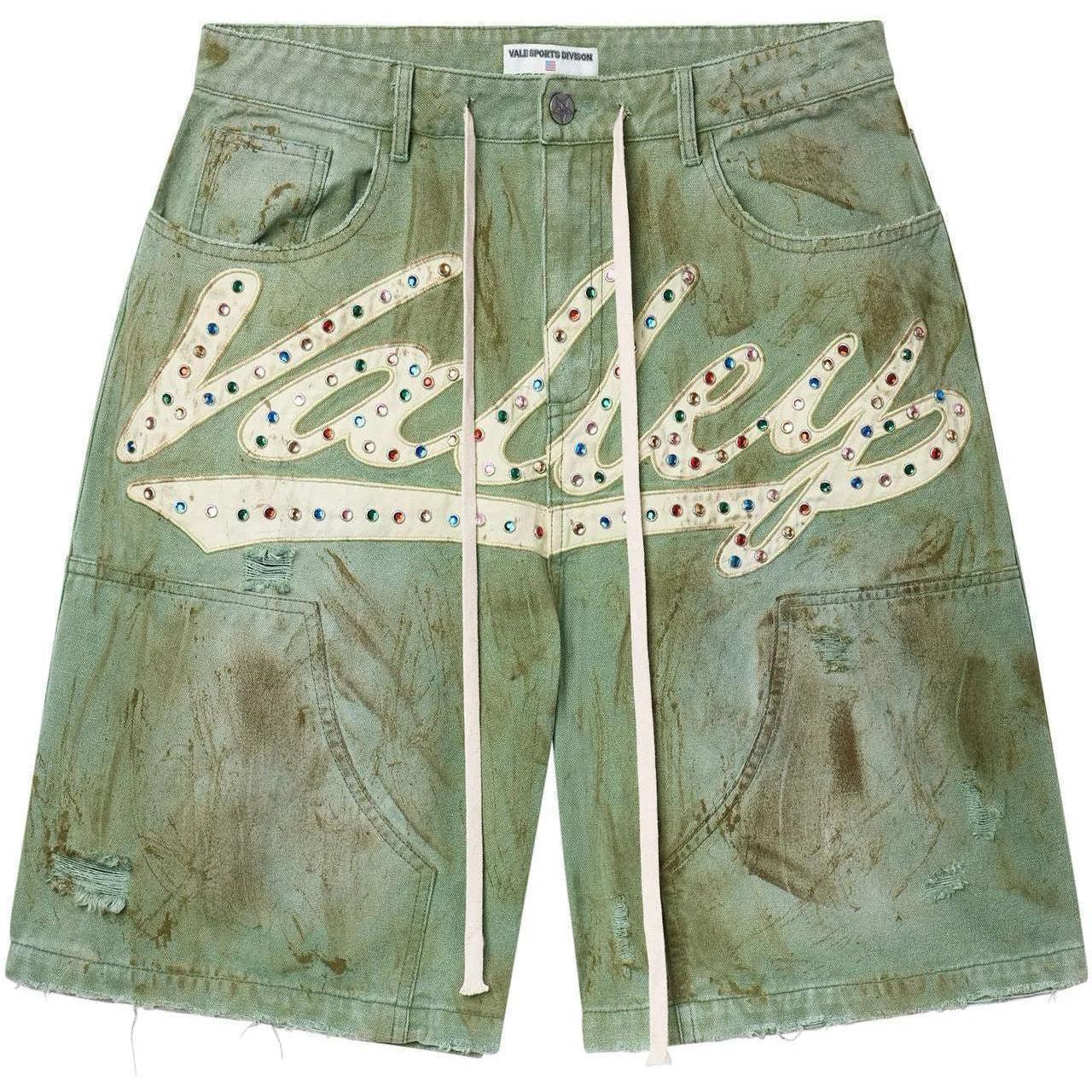 Vale Forever Skittle Jean Shorts Green