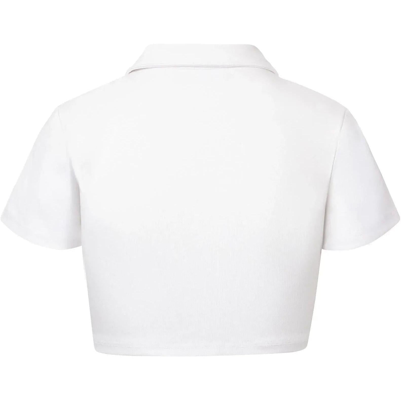 Vale Forever Women's Valor Cropped Rugby Top White