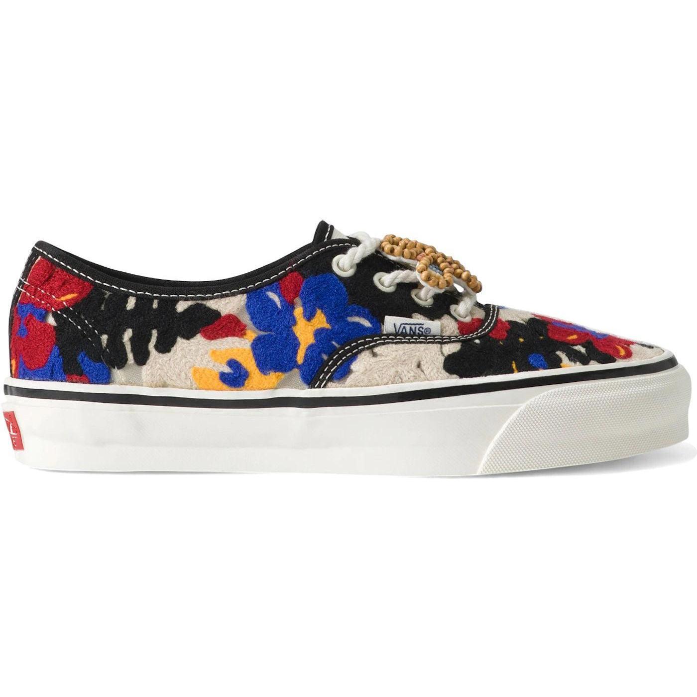 Vans Premium Authentic Needlework White Red Blue