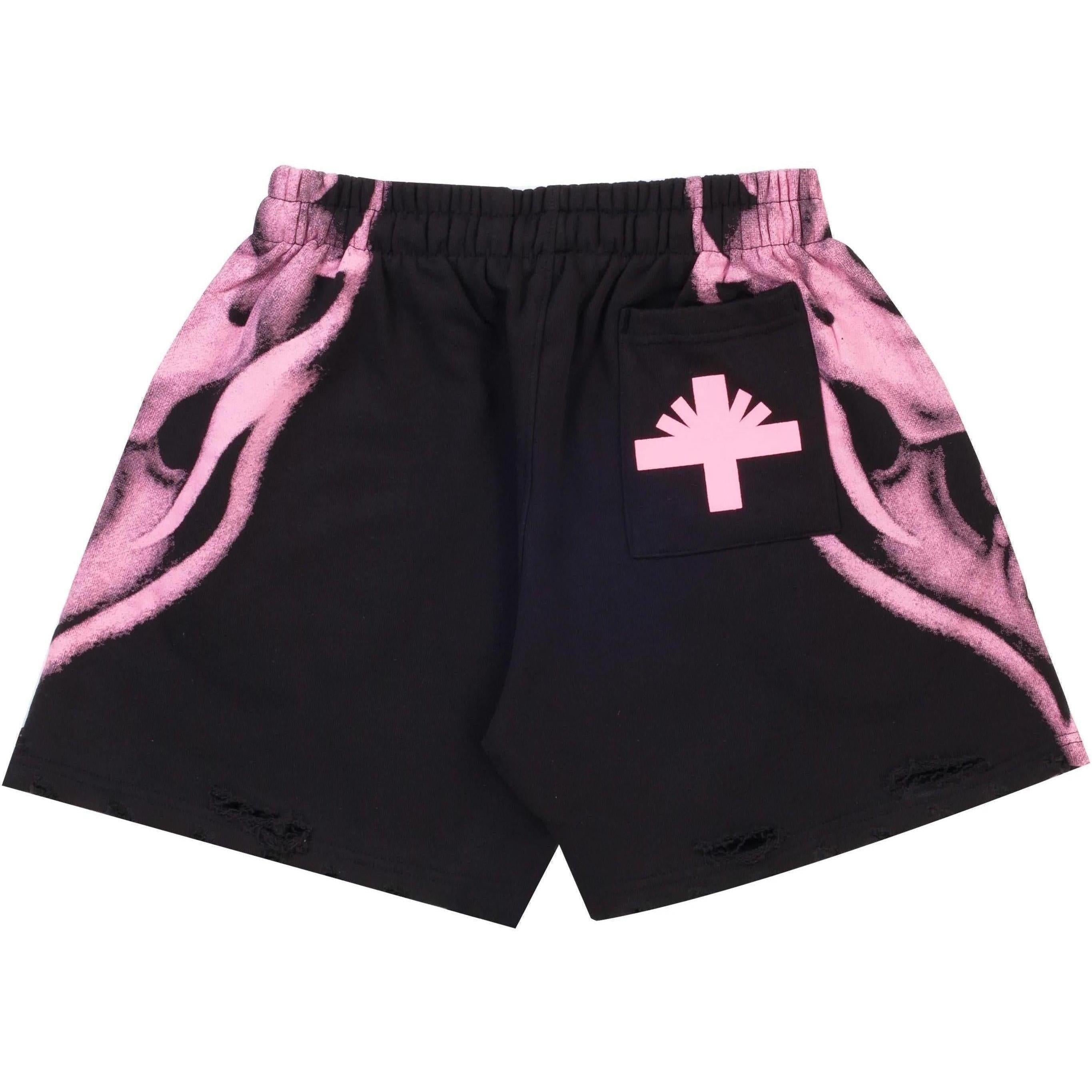 Vertabrae C4 Skull Shorts Magenta