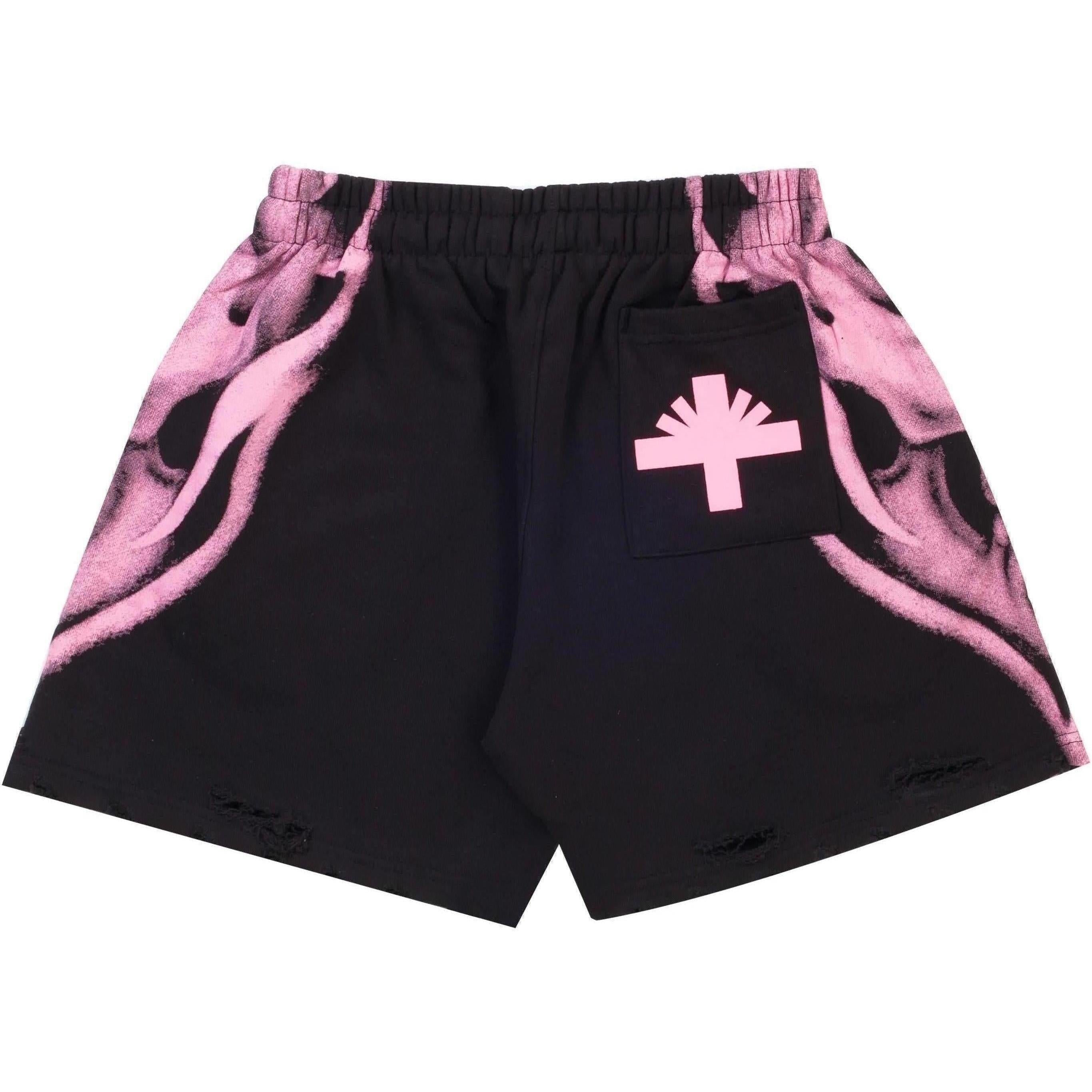 Vertabrae C4 Skull Shorts Magenta