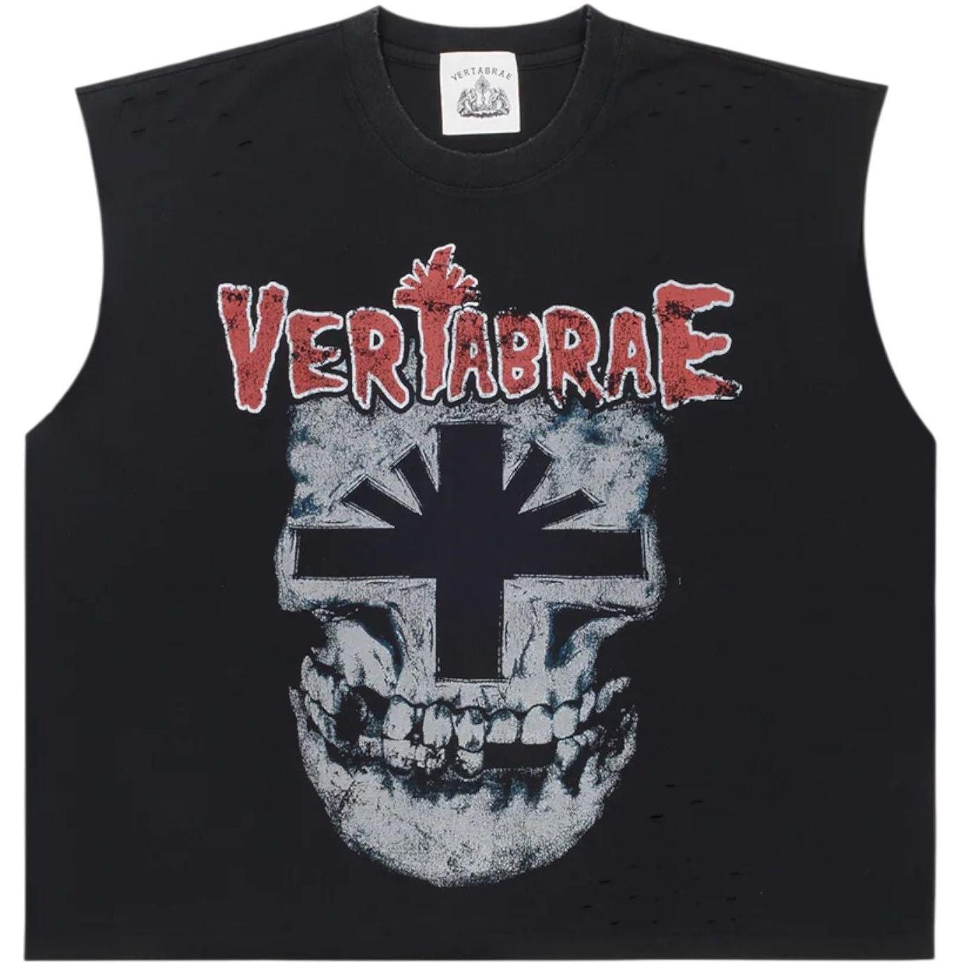 Vertabrae Fever Tank Top Black