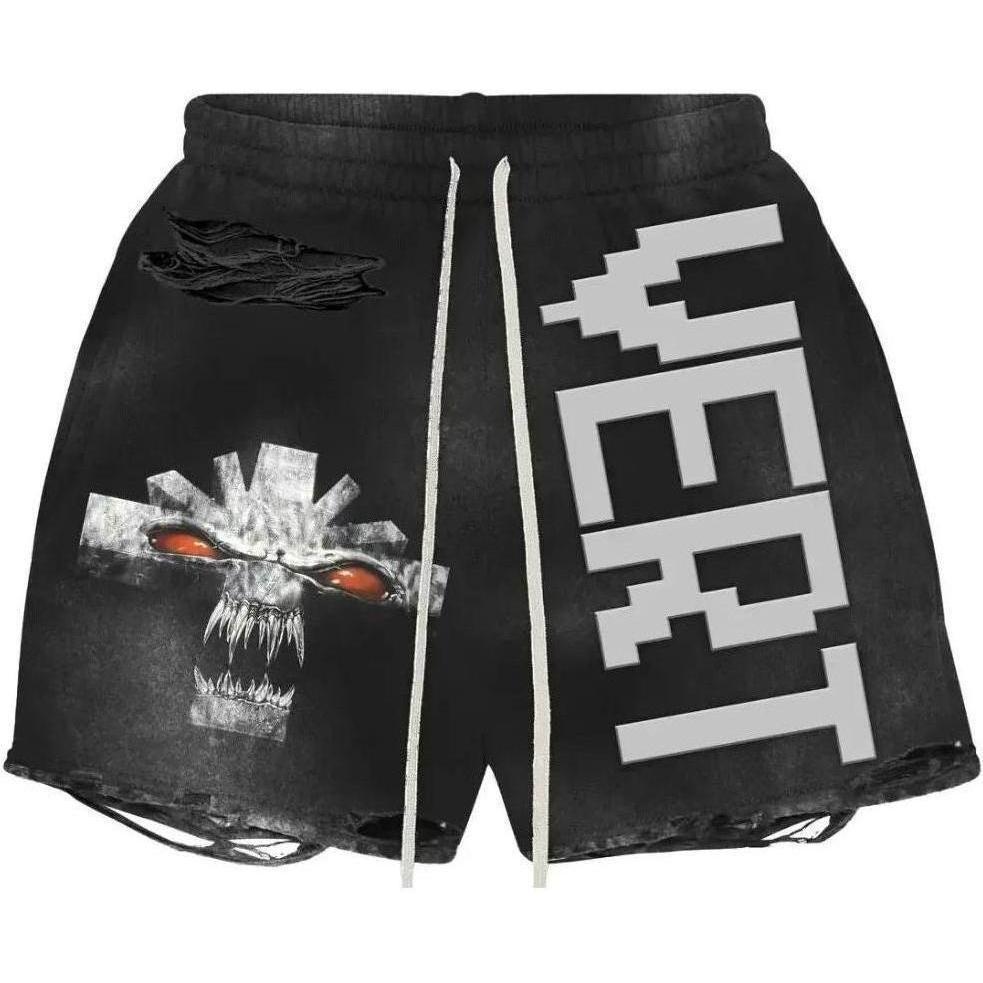 Vertabrae Monster Cross Shorts Black Grey