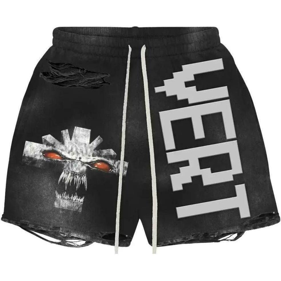 Vertabrae Monster Cross Shorts Black Grey