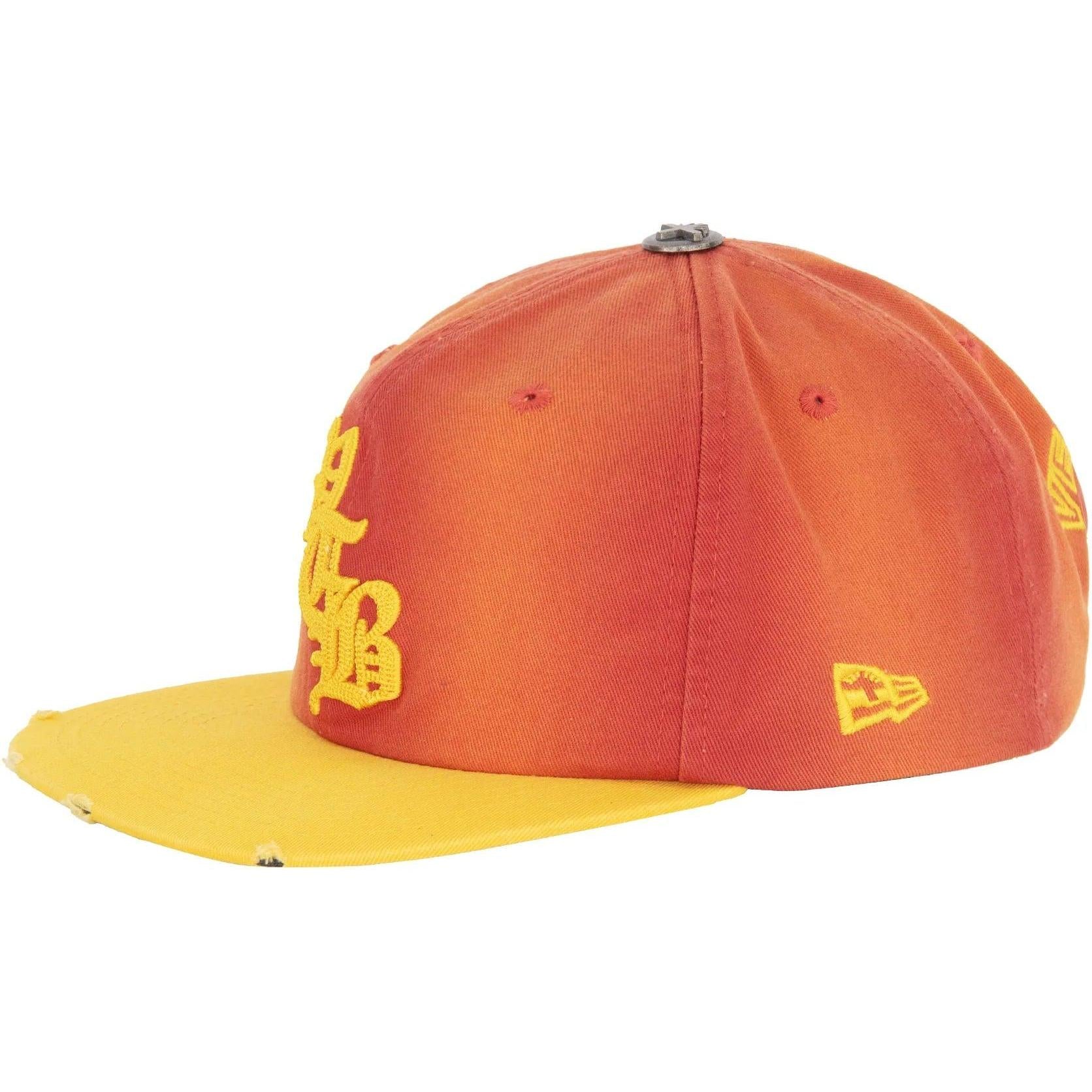 Vertabrae Snapback Hat Marigold Orange