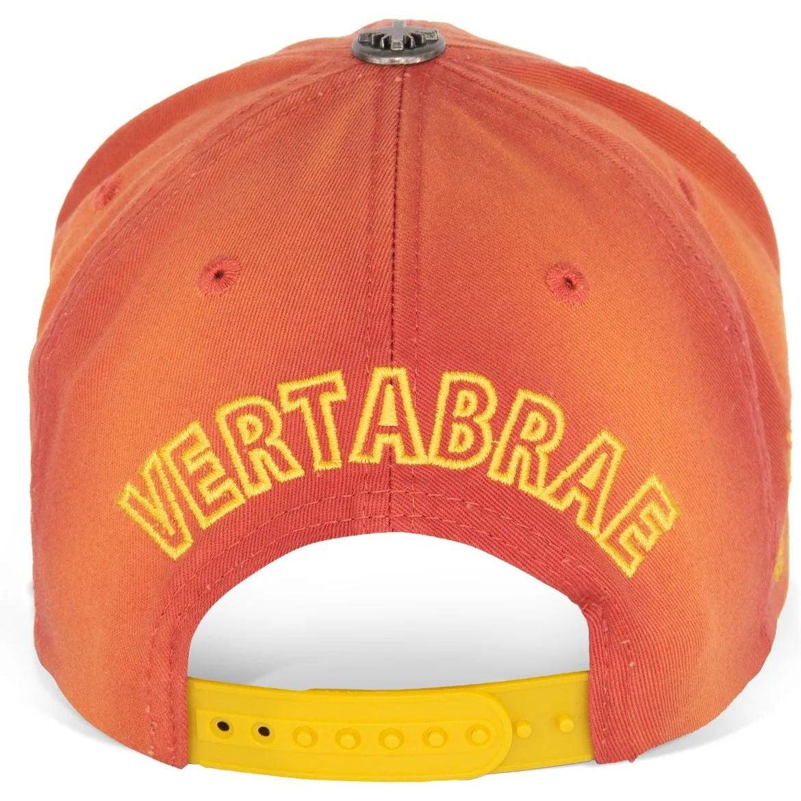 Vertabrae Snapback Hat Marigold Orange