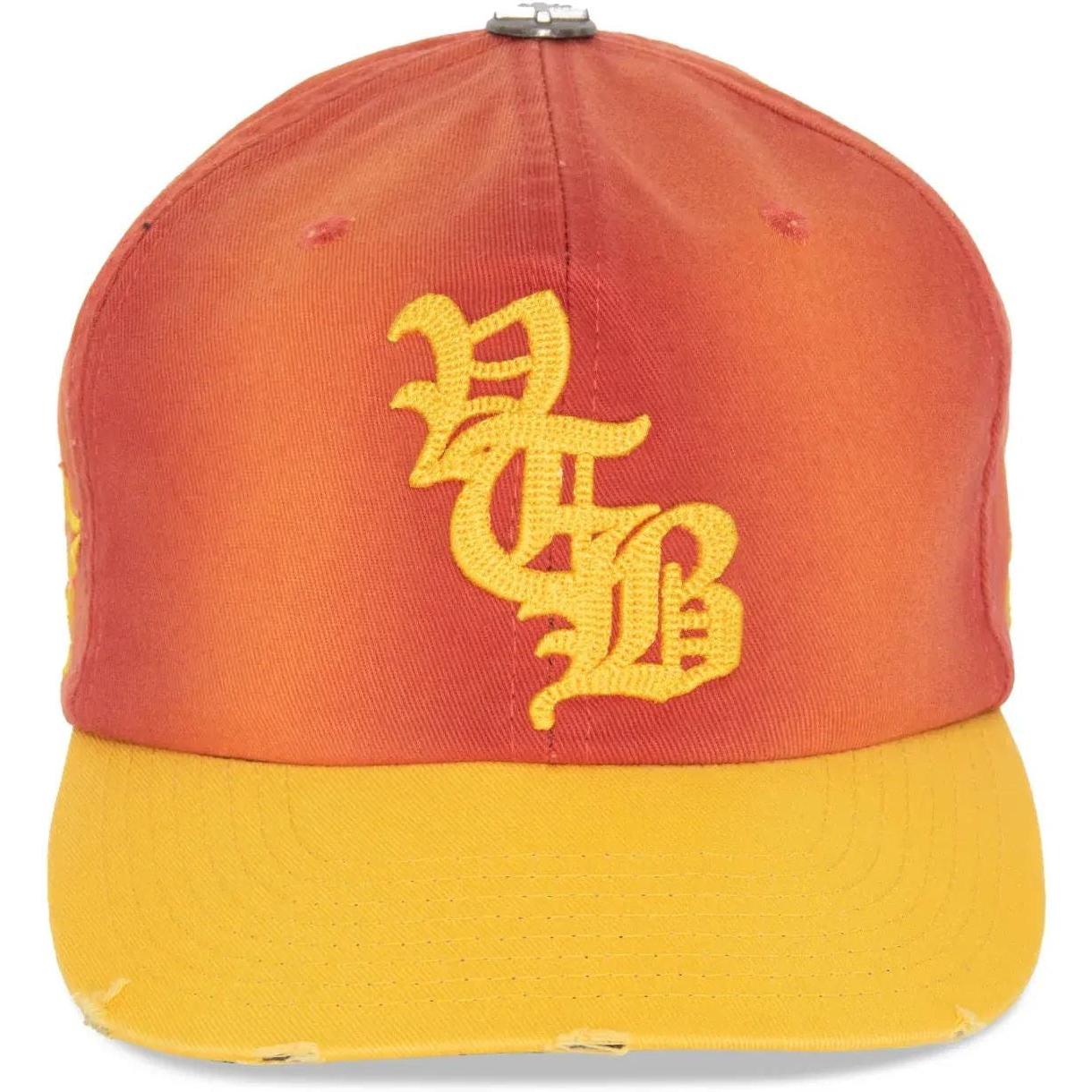 Vertabrae Snapback Hat Marigold Orange