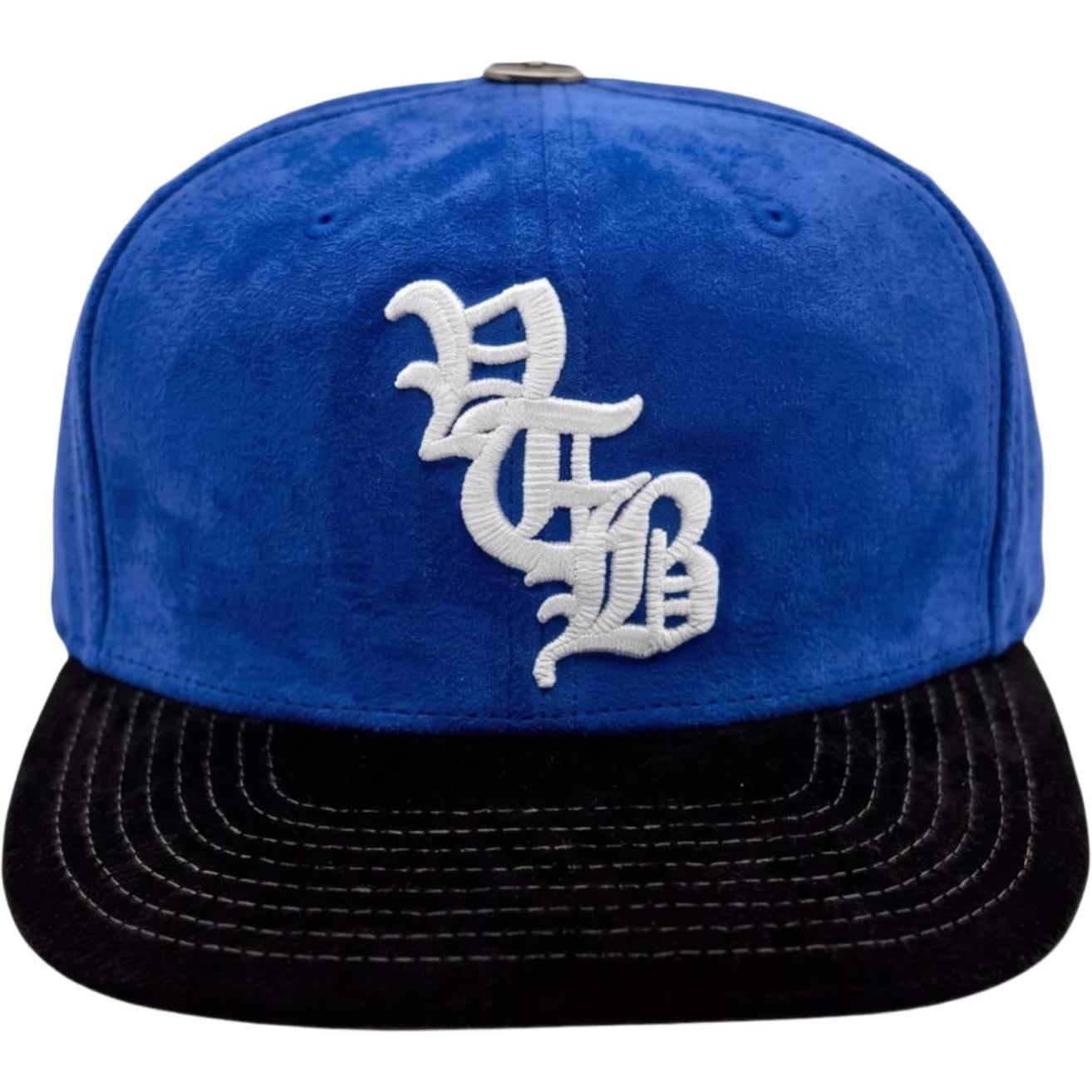 Vertabrae Suede Snapback Hat Blue