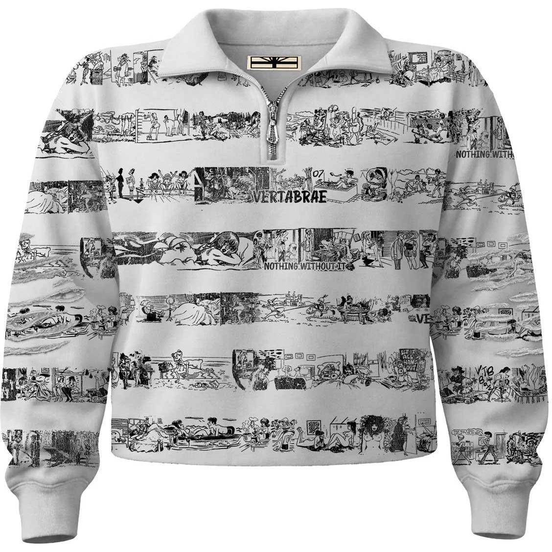 Vertabrae Vomic Quarter Zip White