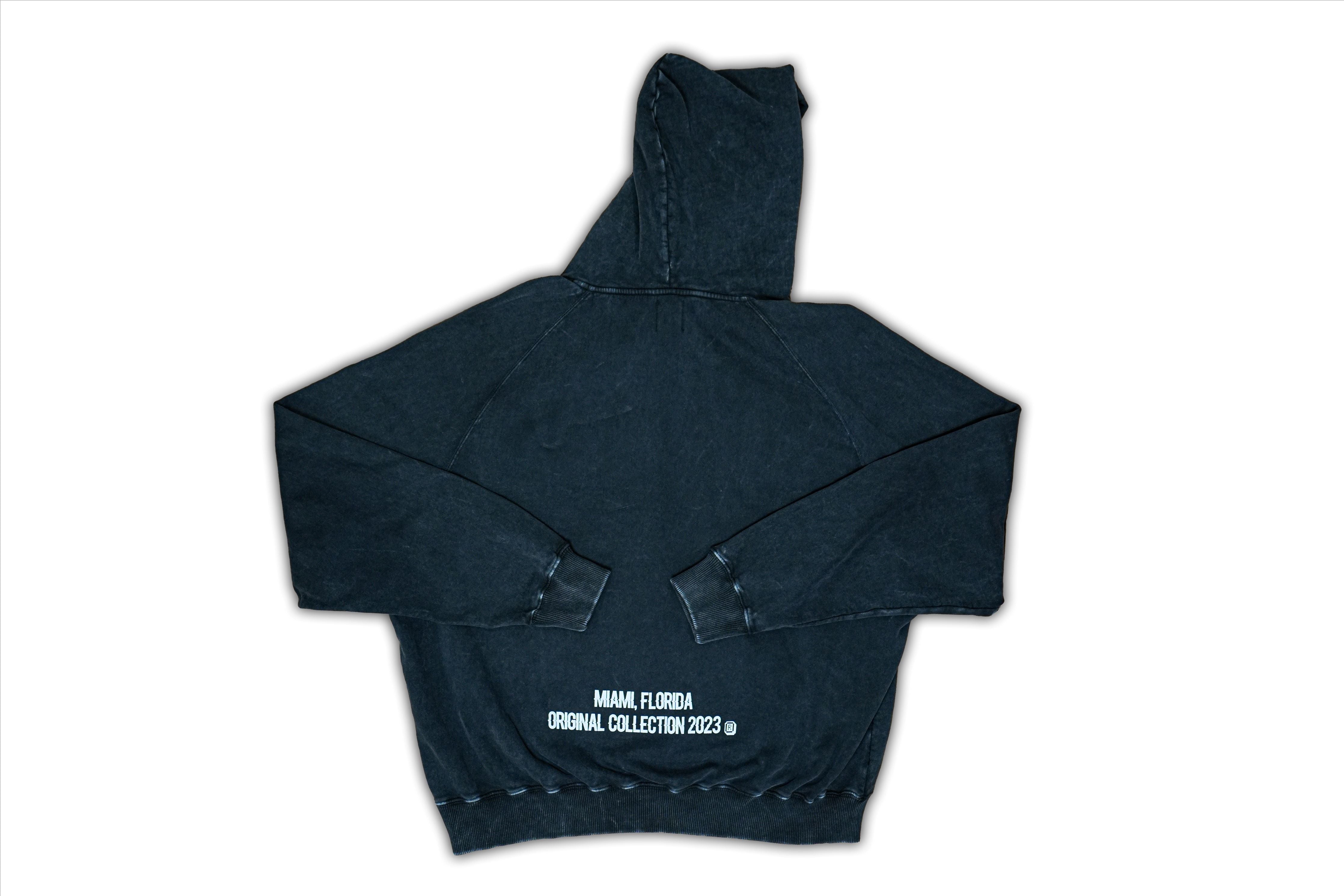 HŸP Hoodie Original Collection Washed Black White