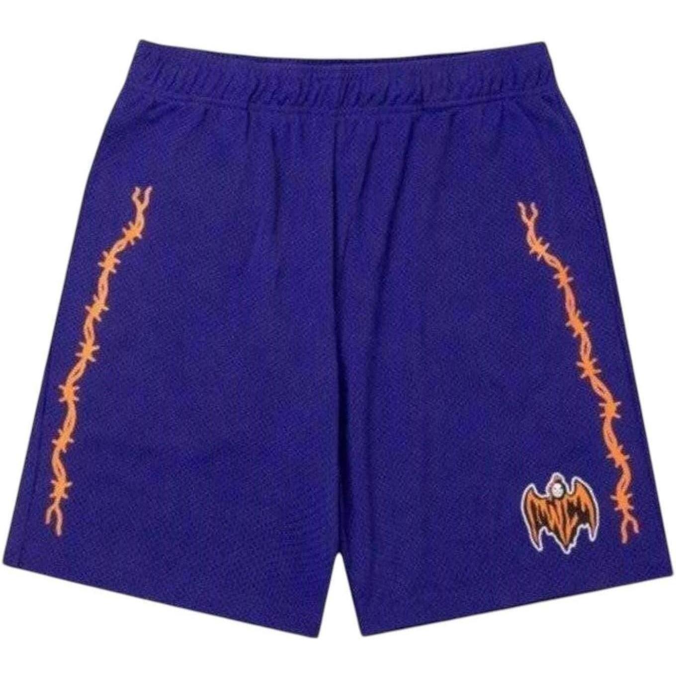 Warren Lotas Bat Reaper Mesh Shorts Purple