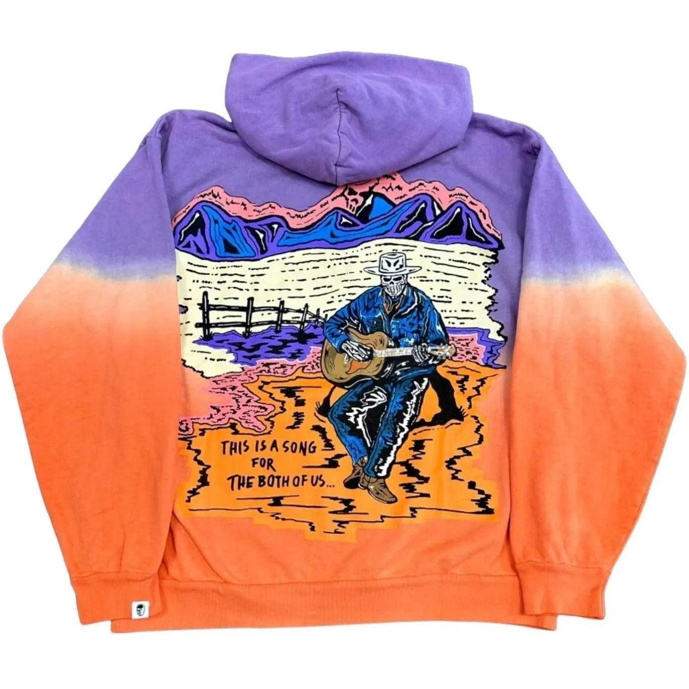 Warren Lotas The Singer Hoodie Purple Orange
