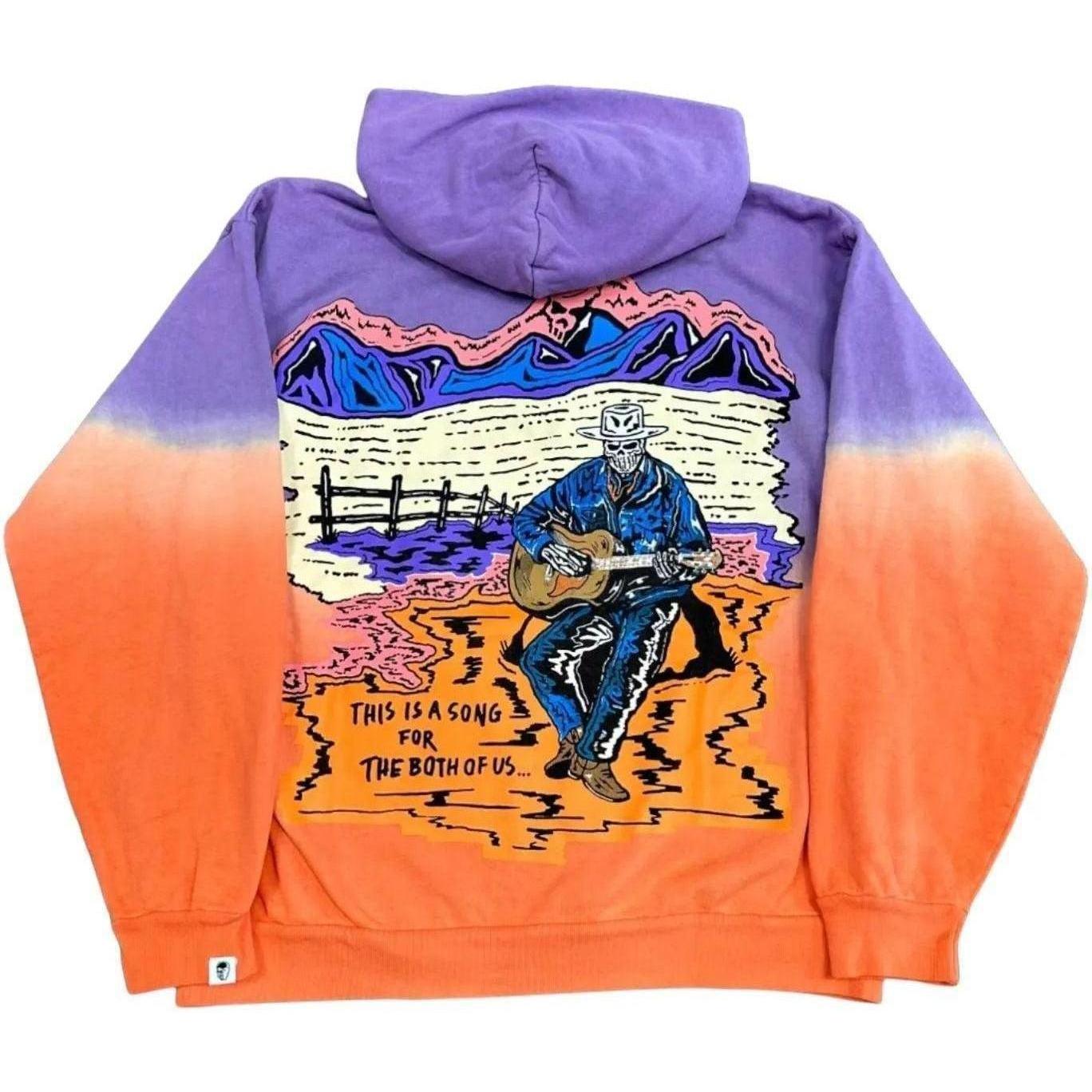 Warren Lotas The Singer Hoodie Purple Orange