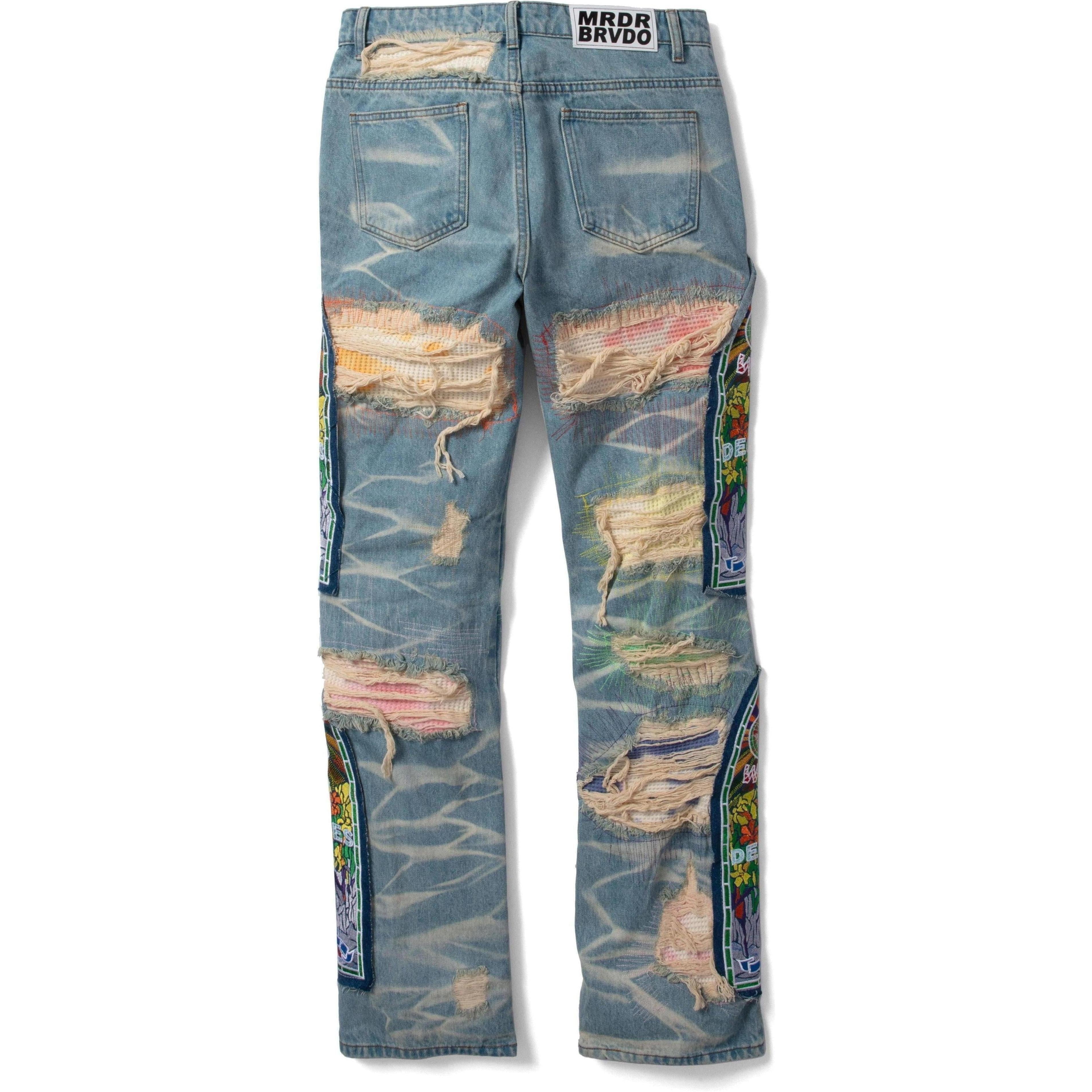 Who Decides War Roygbiv Fusion Denim Pants Sky Multi