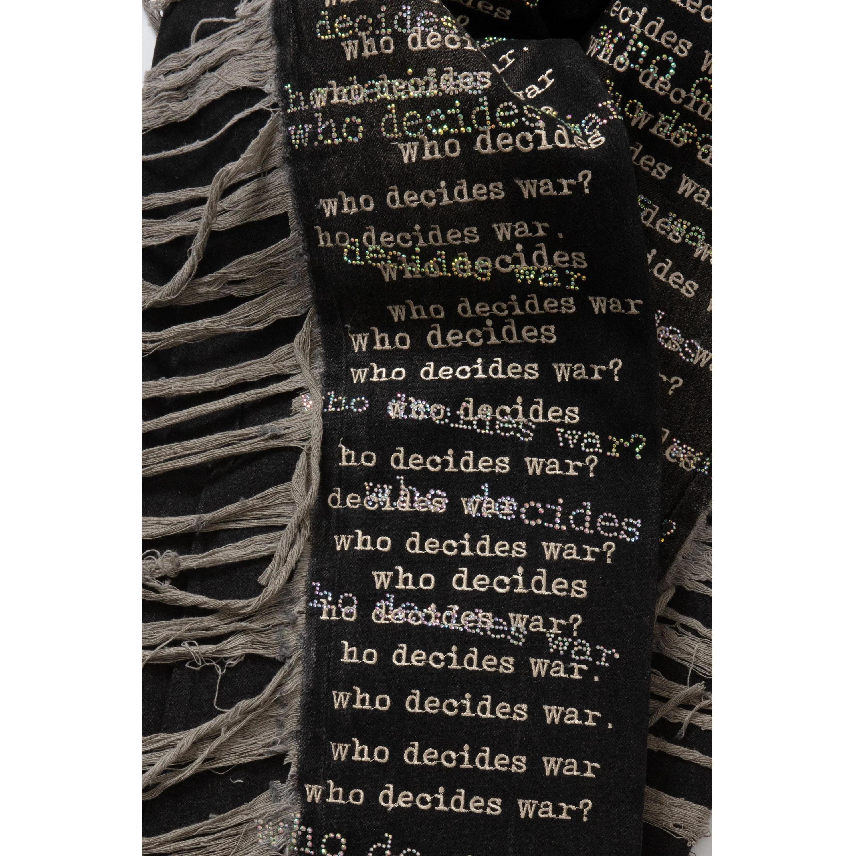 Who Decides War Ultra Flare Scripture Denim Pants Black