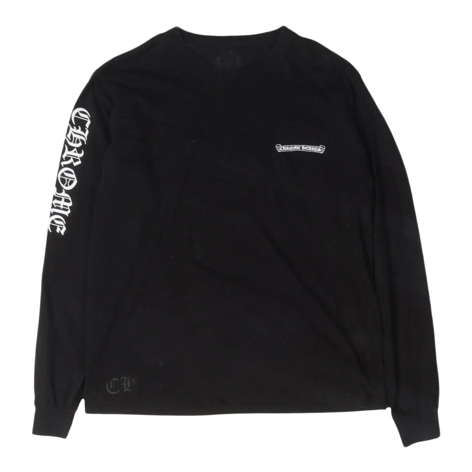 Chrome Hearts Cemetery Cross Long Sleeve Pocket T-Shirt
