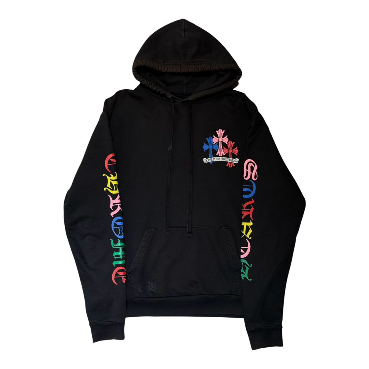 Chrome Hearts Multi Color Cross Cemetery Hoodie Black