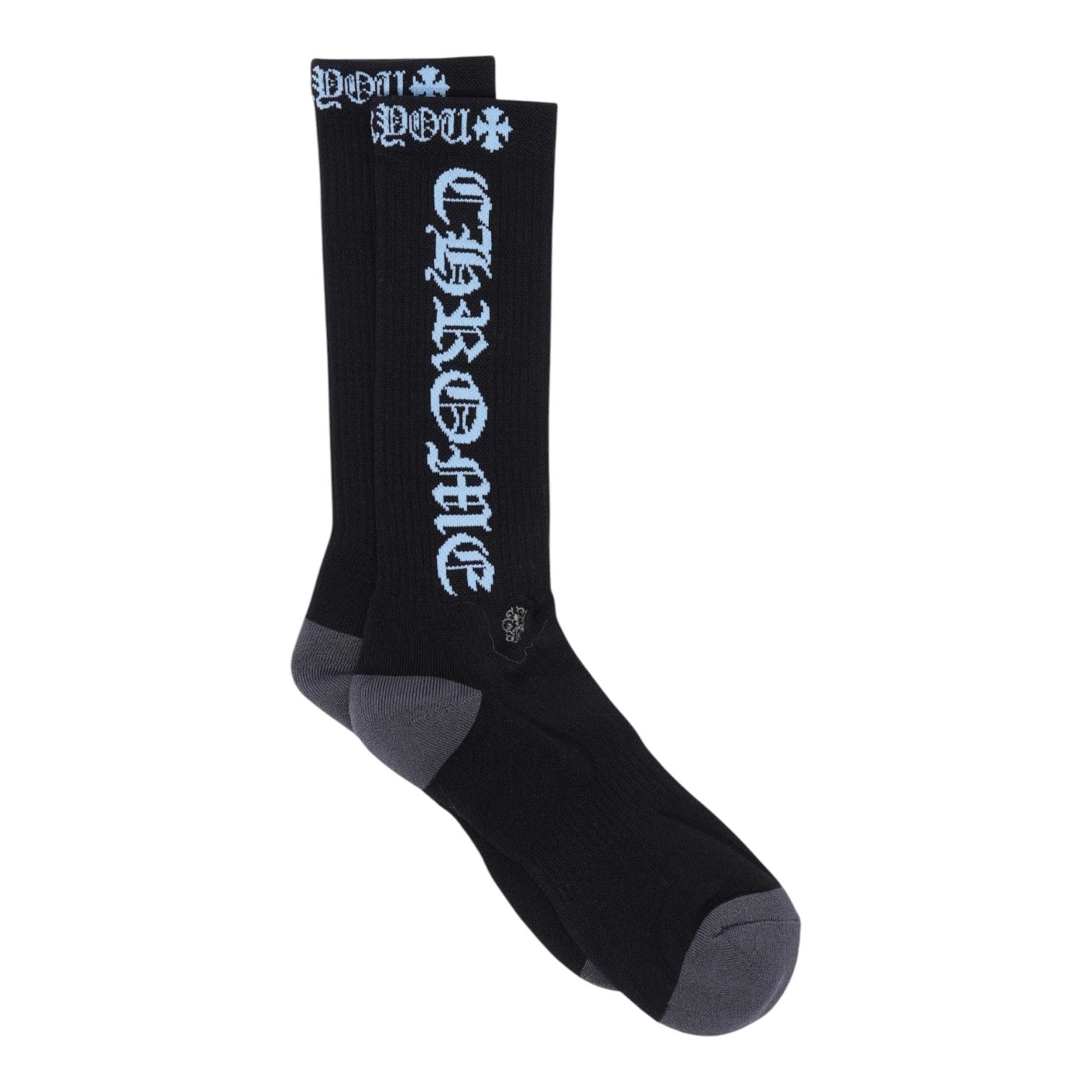 Chrome Hearts Fuck You Logo Socks Black Blue