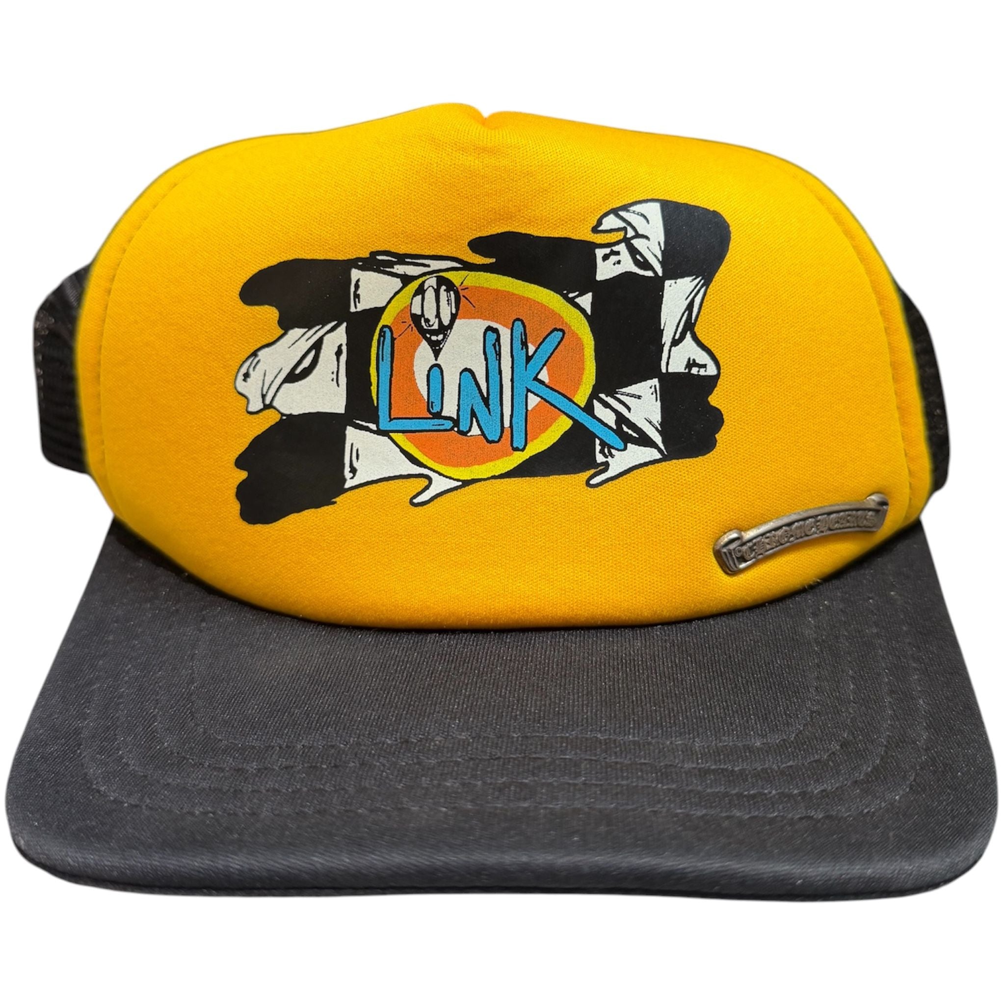 Chrome Hearts Matty Boy Sex Records Link Trucker Hat Black/Yellow