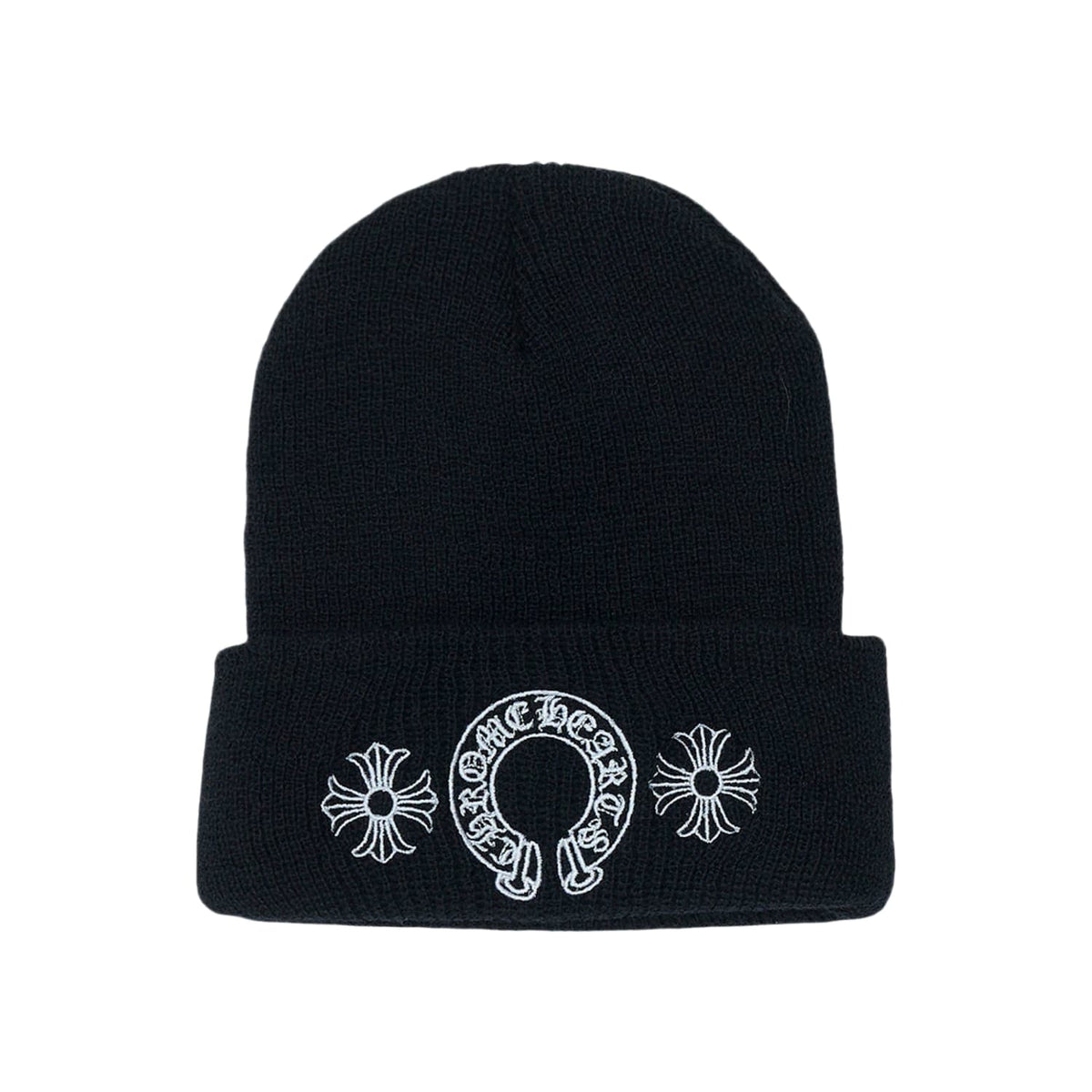 Chrome Hearts Horse Shoe Wool Beanie Black
