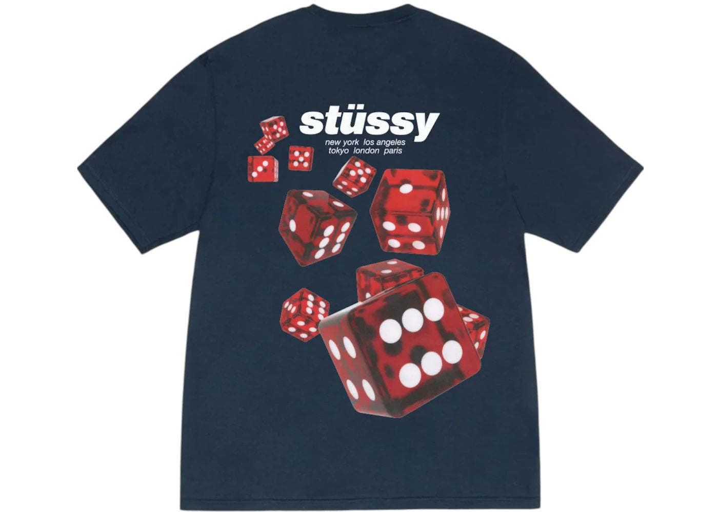 Stussy Rollers Tee Navy