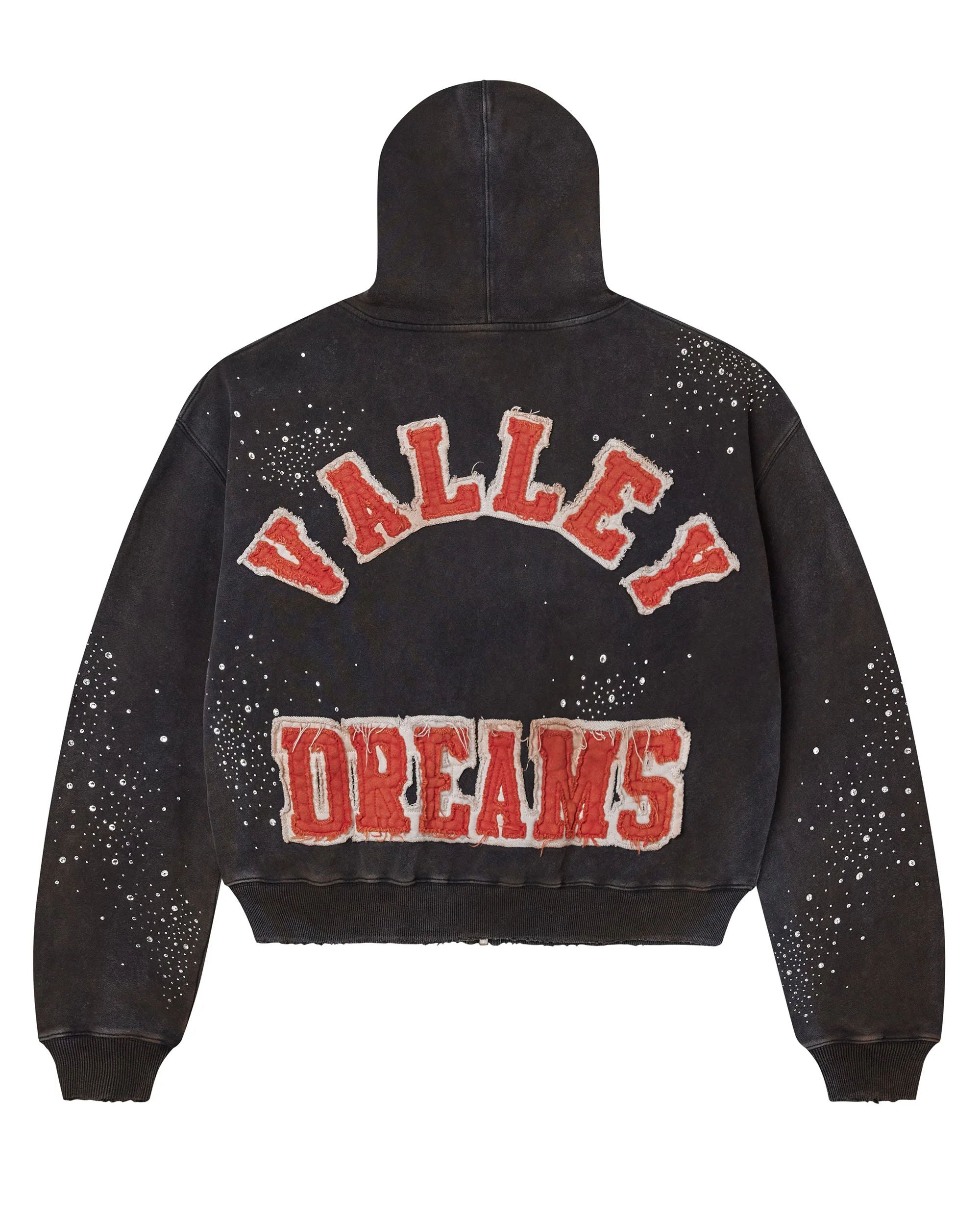 Vale Forever Pluto Clustered Zip Up Hoodie Black