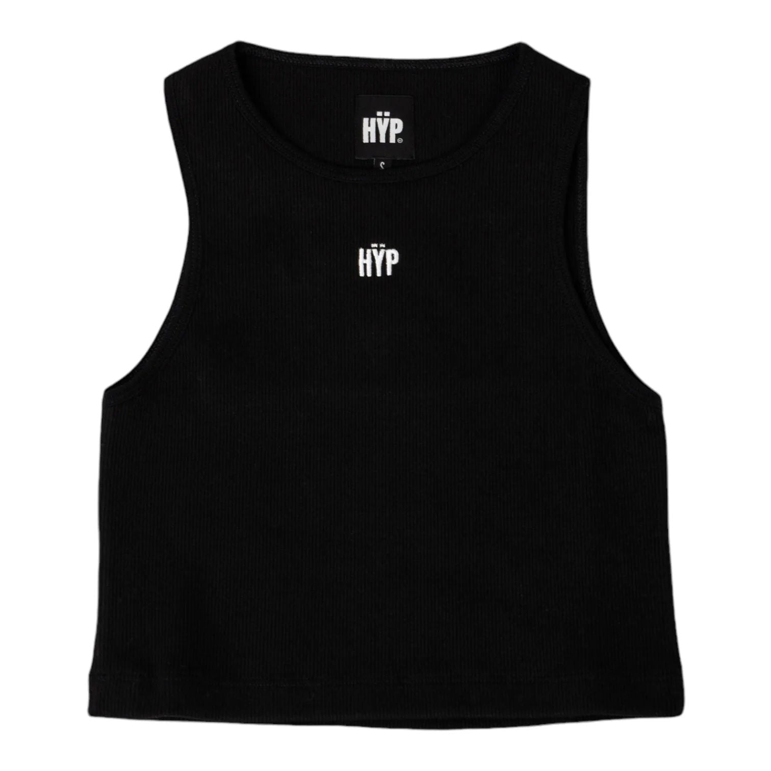 HŸP Womens Ribbed Tank Top Black