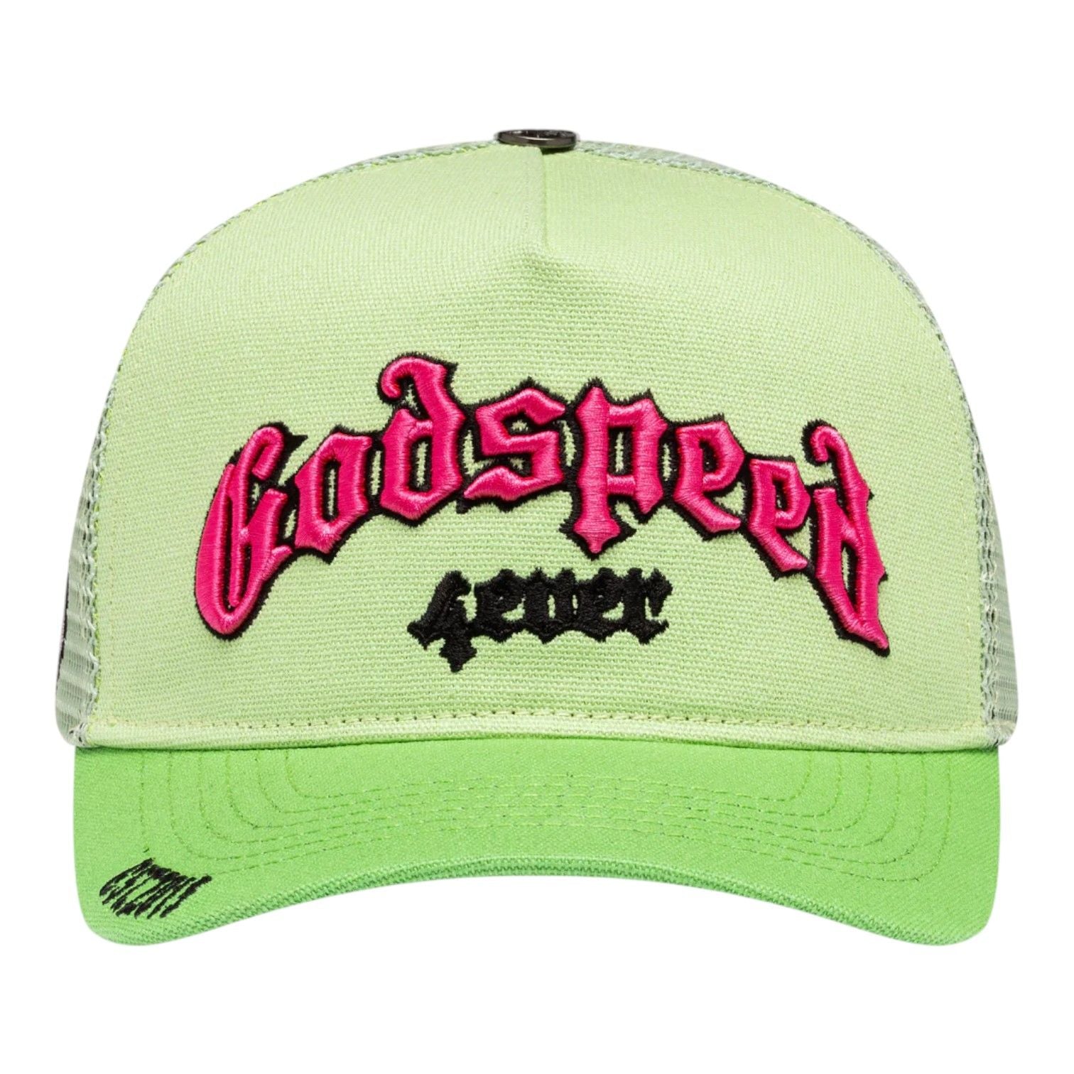 Godspeed GS Forever Trucker Hat Lime Green Pink