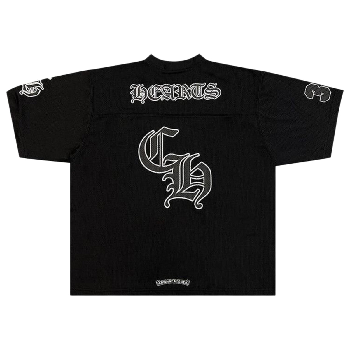 Chrome Hearts Mesh Stadium Football Jersey 'Black'