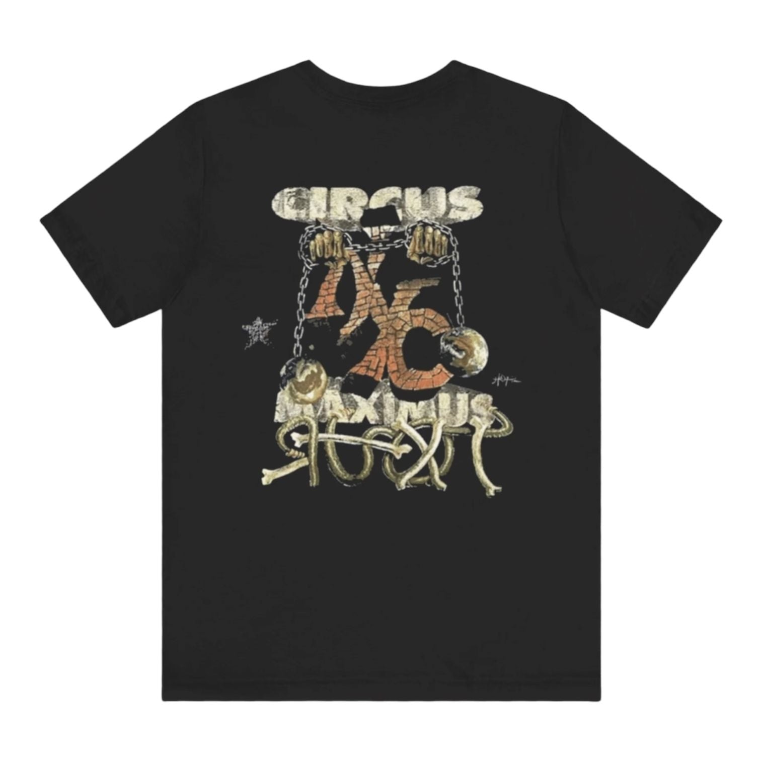 Travis Scott Metlife Thank God I'm Free Tonight T-Shirt Black