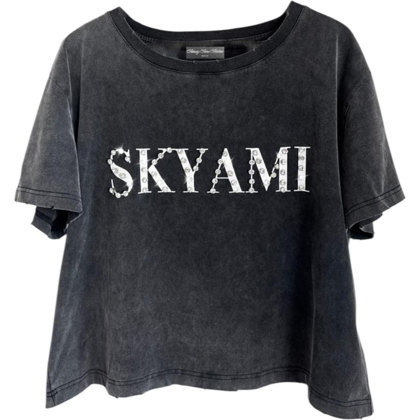 77 Studios Skyami Model Rhinestones T-Shirt