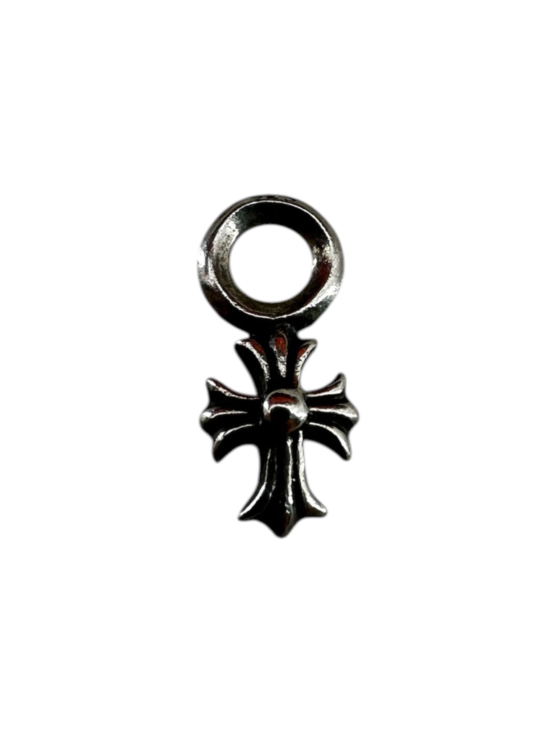 Chrome Hearts Silver Tiny Plus Charm Pendant