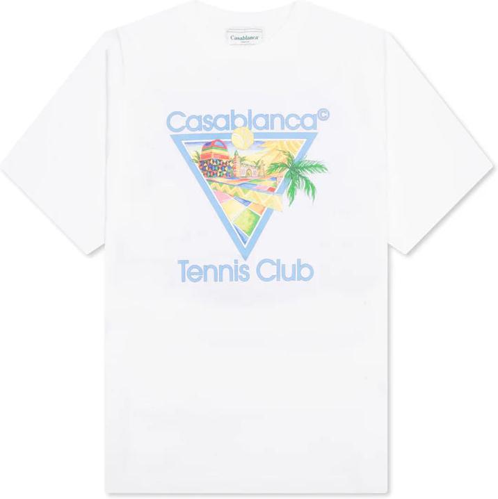 Casablanca Afro Cubism Tennis Club T-Shirt White