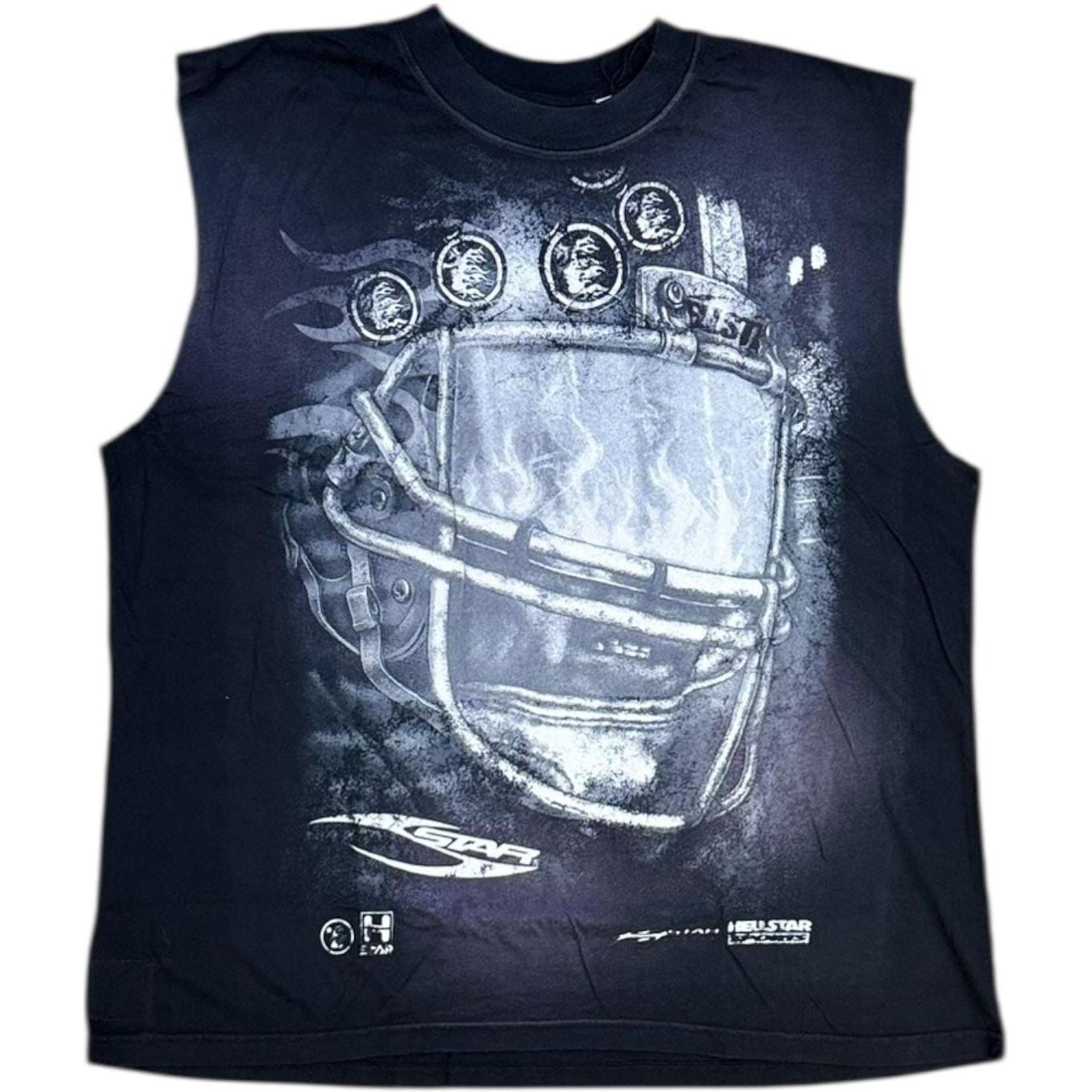 Hellstar Helmet Cutoff T-Shirt Black