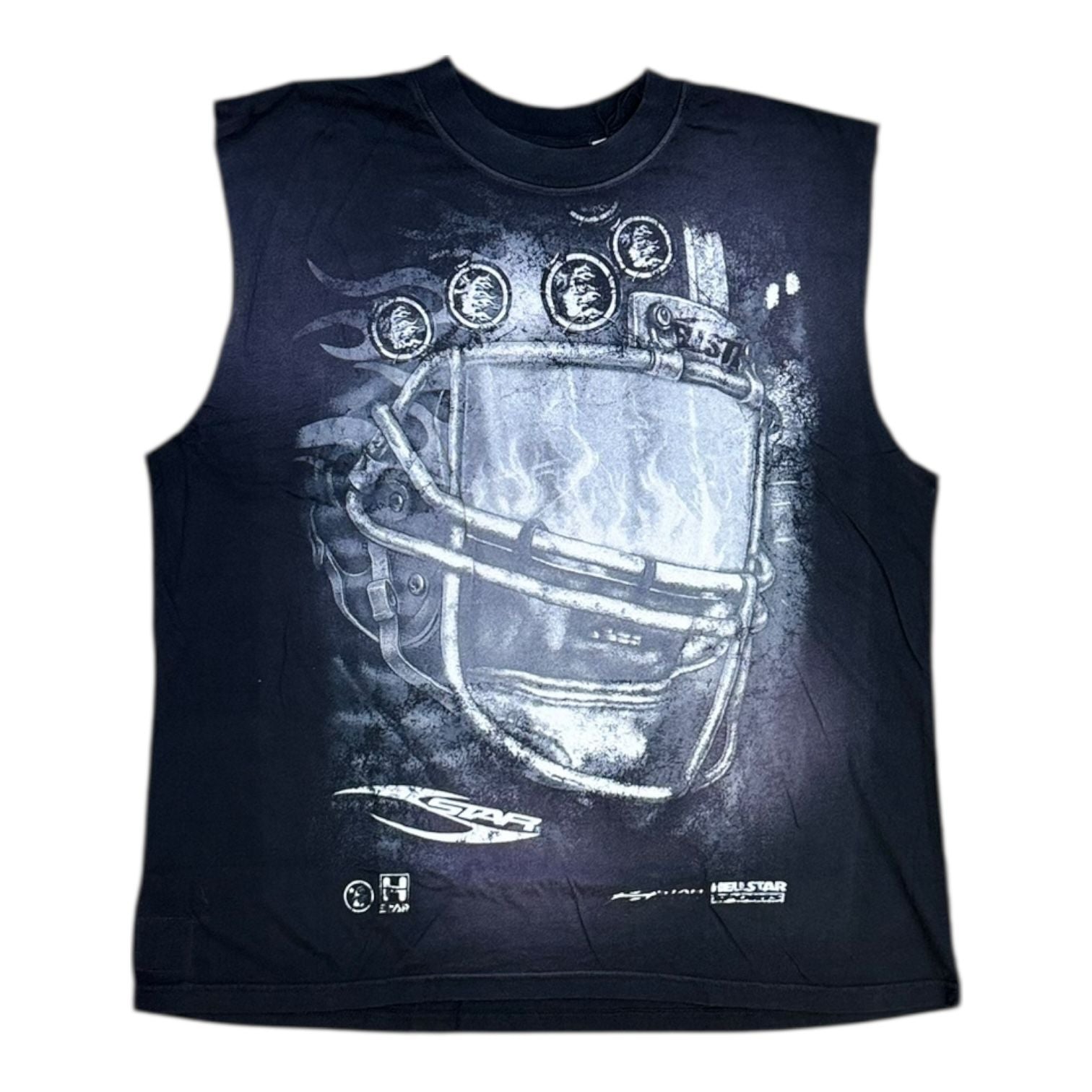 Hellstar Helmet Cutoff T-Shirt Black