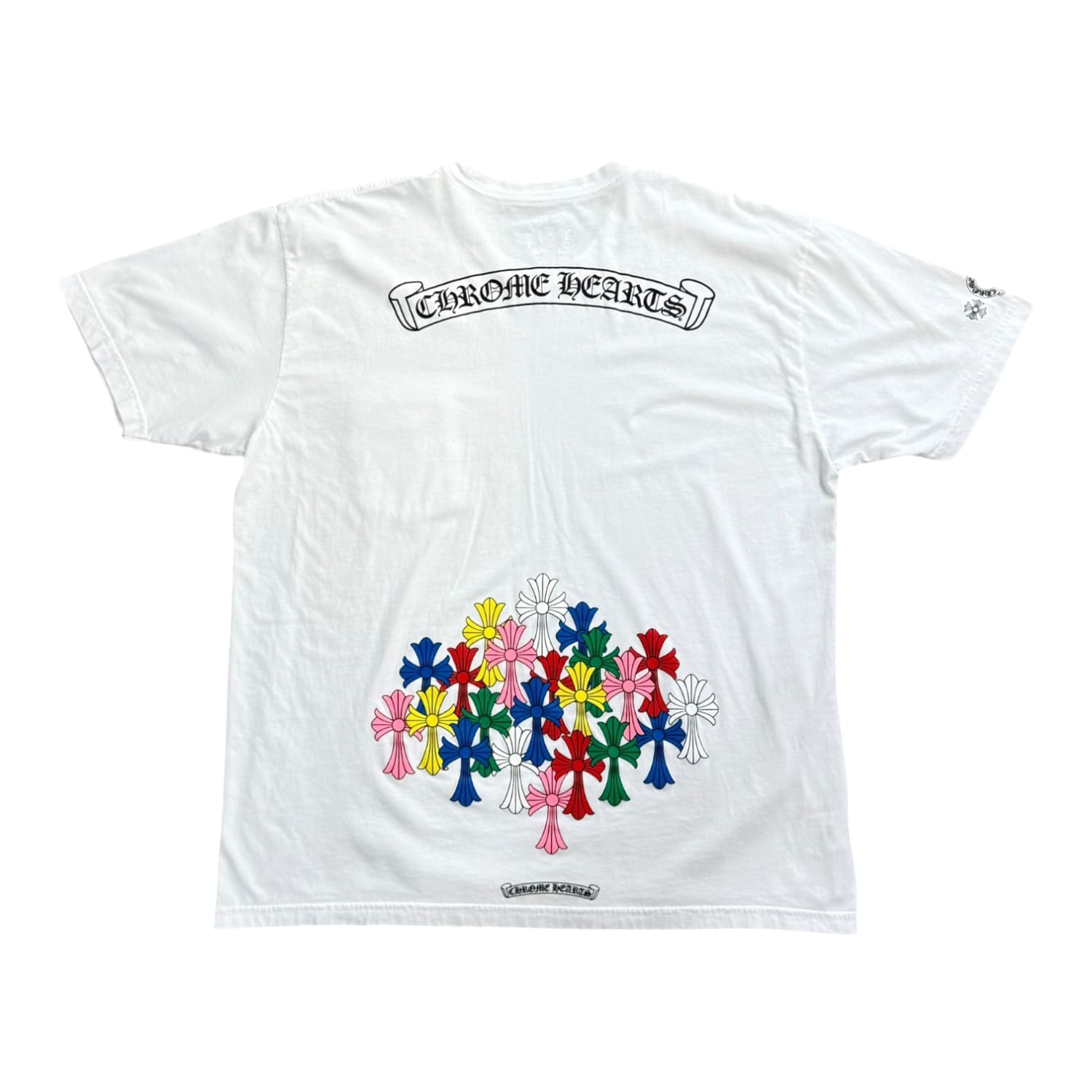 Chrome Hearts Multi Color Cross T-shirt White