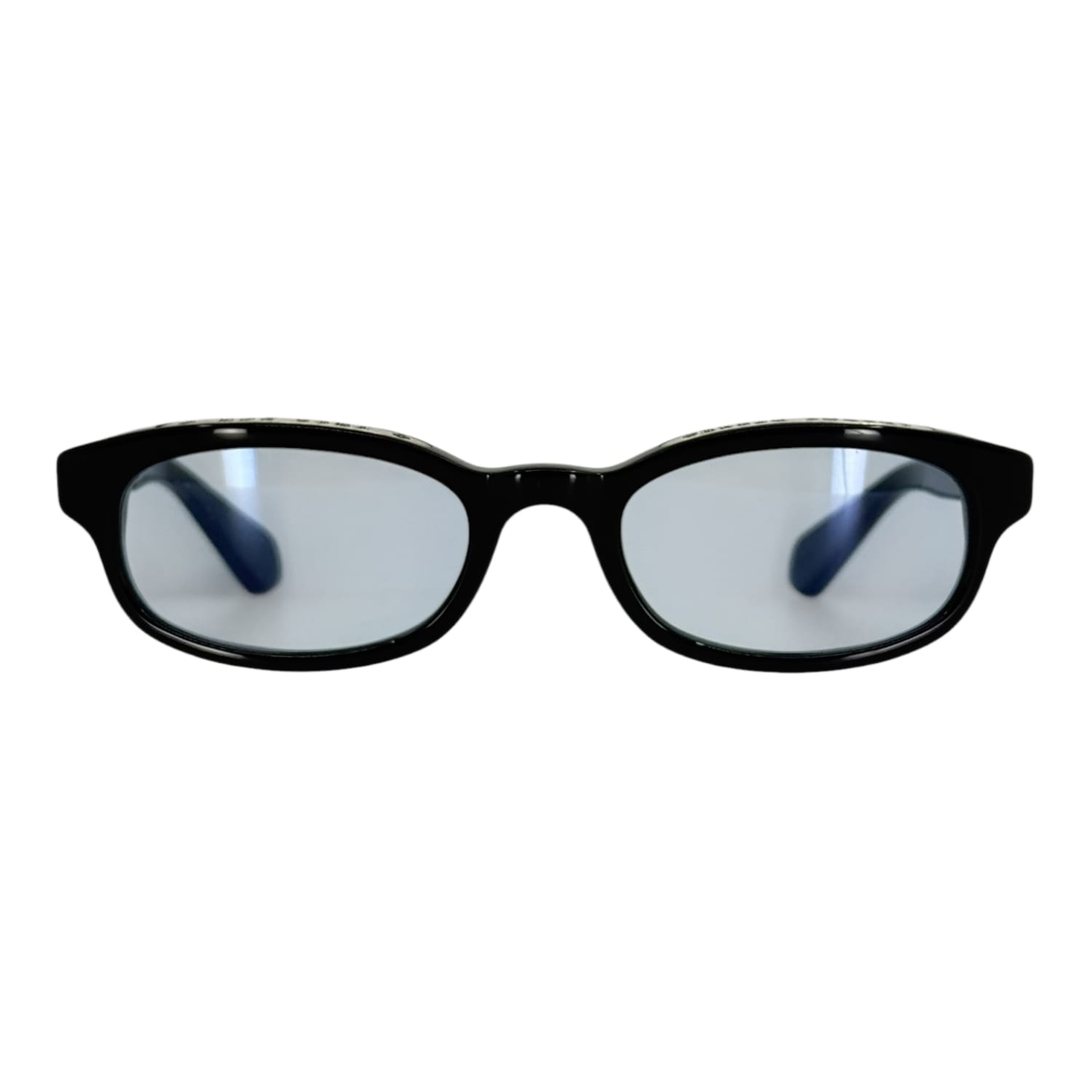 Chrome Hearts Lowrider Gloss Black Blue Tinted Glasses
