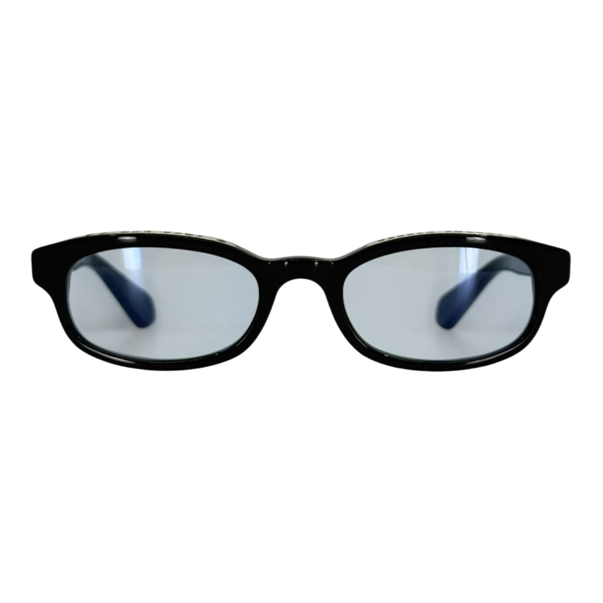 Chrome Hearts Lowrider Gloss Black Blue Tinted Glasses