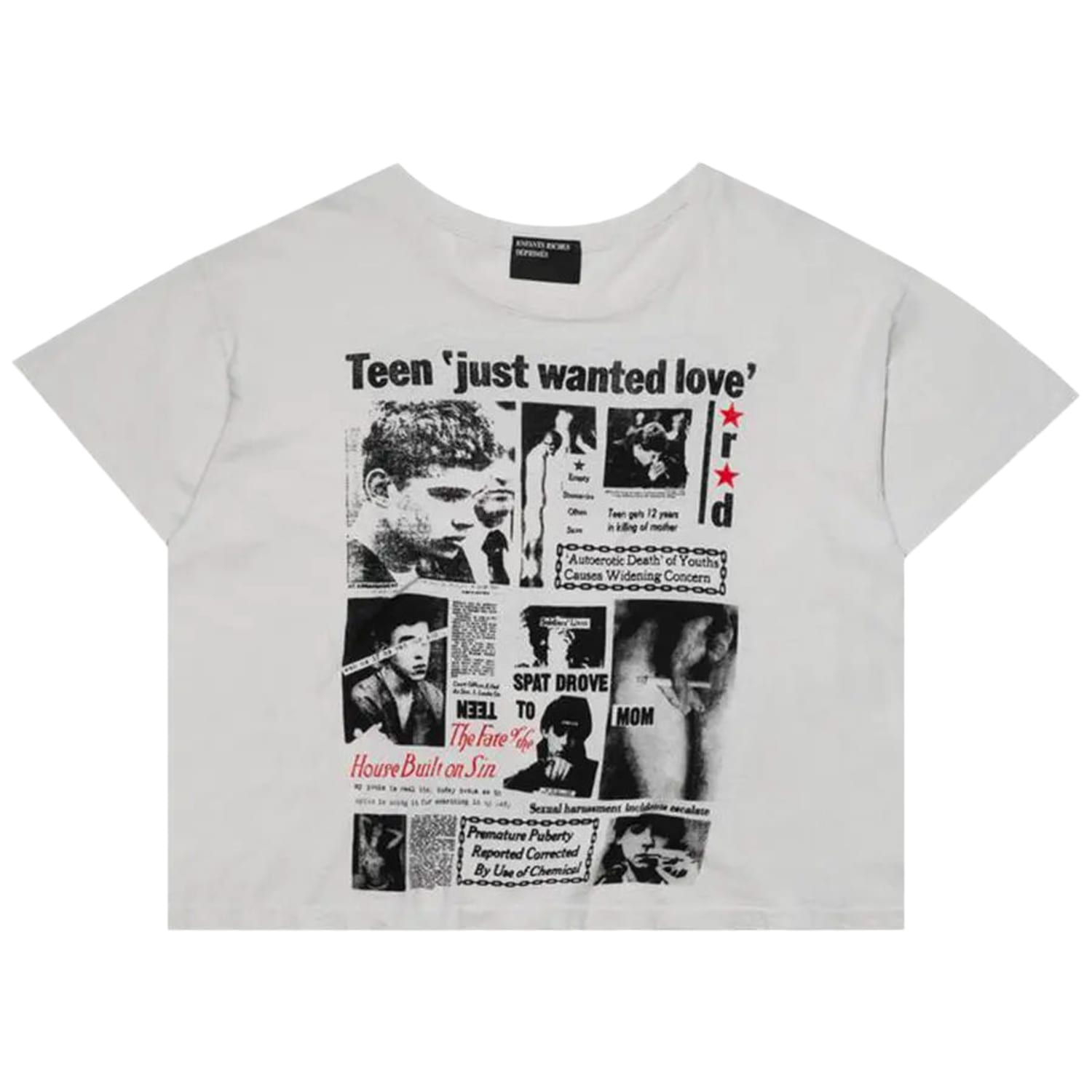 Enfants Riches Déprimés Teen Just Wanted Love T-Shirt Ivory/Multicolor