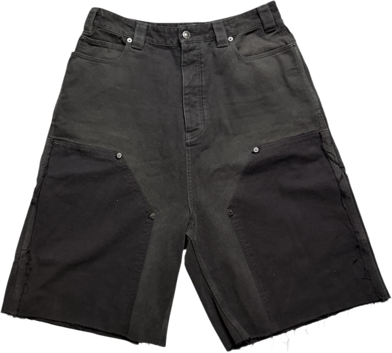 Balenciaga Ripped Off Shorts Black