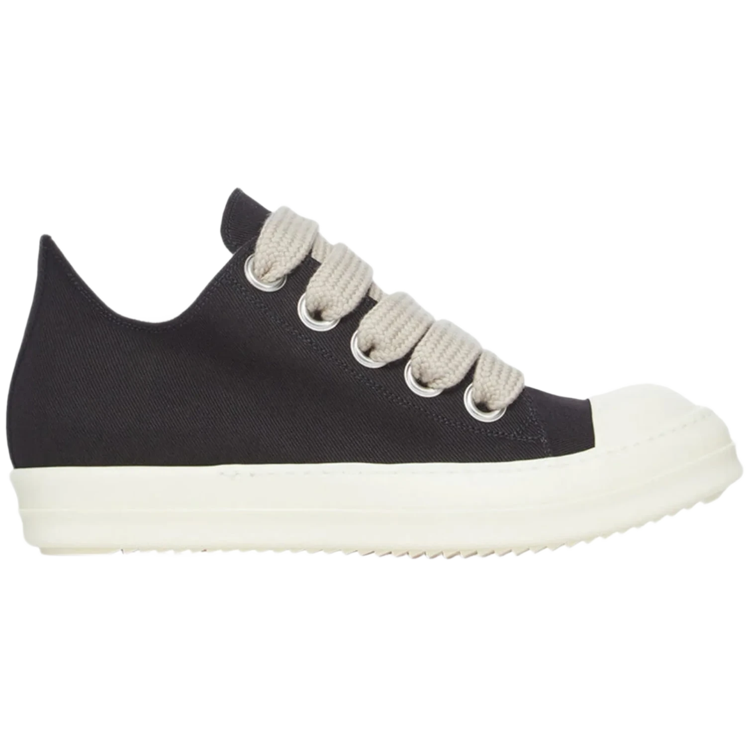 Rick Owens DRKSHDW Jumbolace Low Sneaks Black Milk