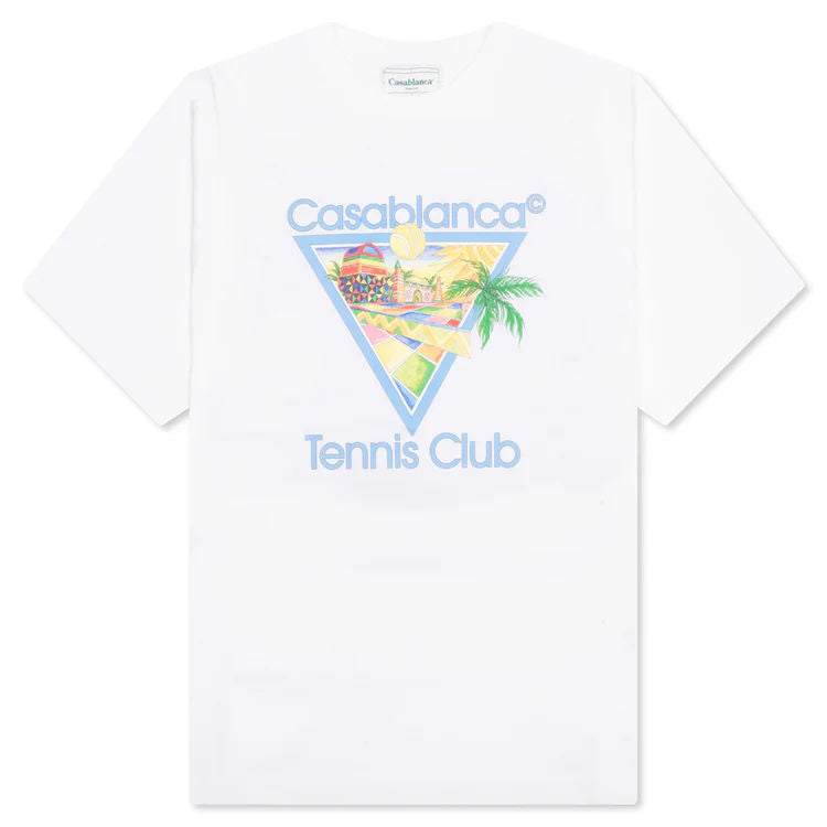 Casablanca Afro Cubism Tennis Club T-Shirt White